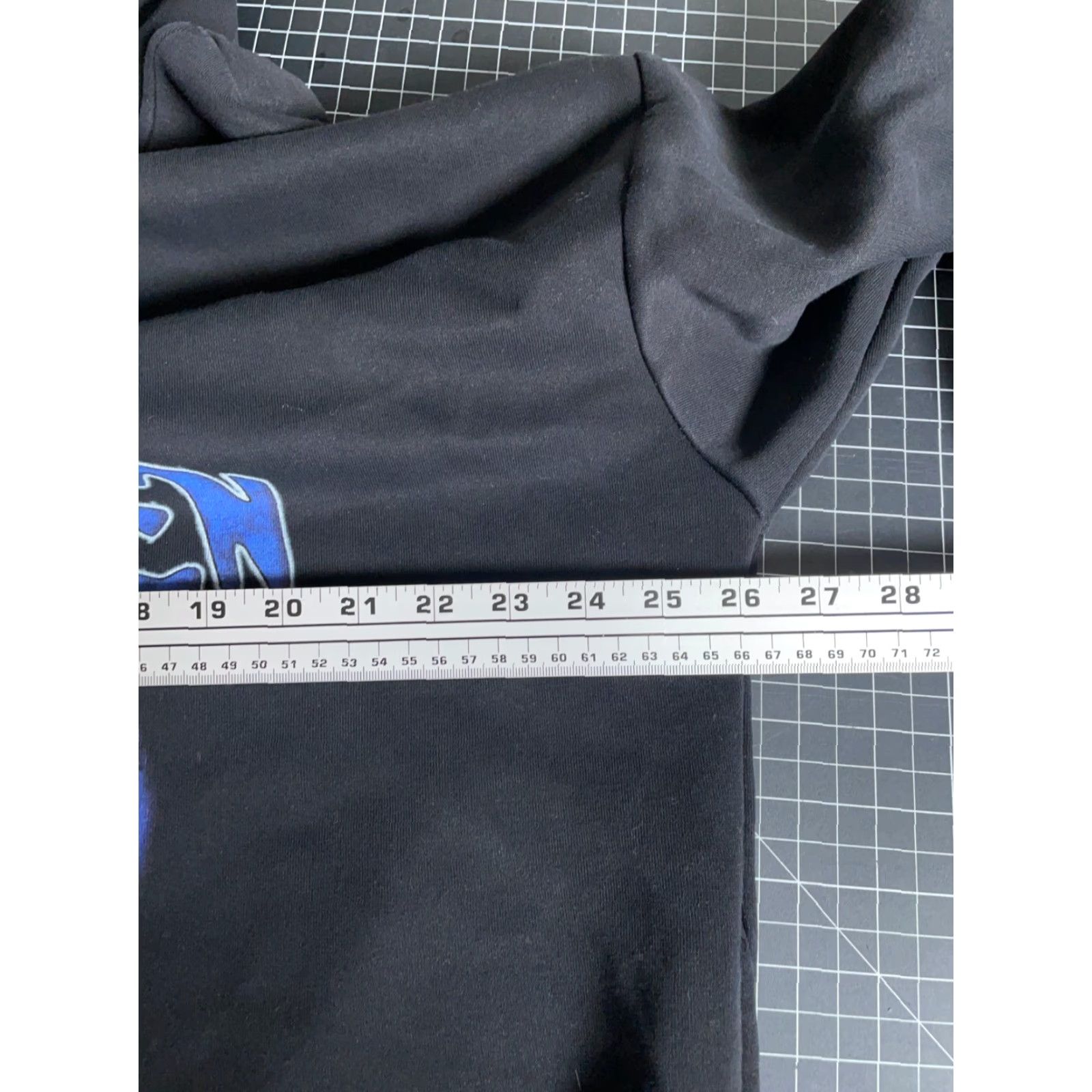 Vintage Aelfric Eden Hoodie Mens L Black Oversized Graphic Print Crew Neck Pullover Heavyweight Sweatshirt Size US L / EU 52-54 / 3 - 5 Thumbnail