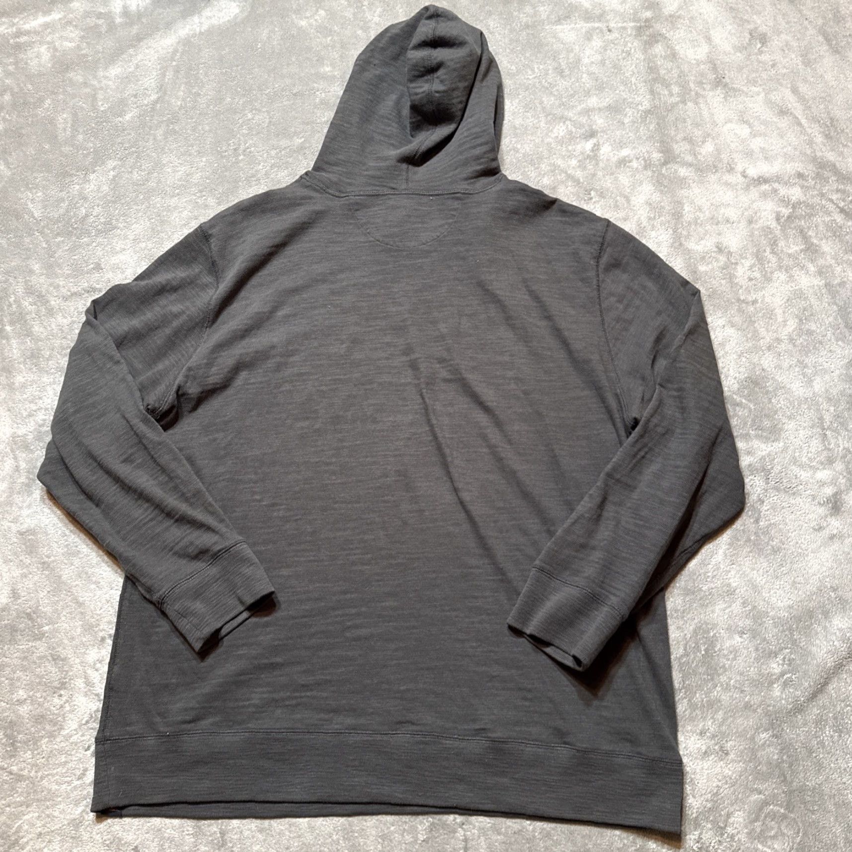 Faherty Faherty Hoodie Mens 2XL Gray Pullover Hooded Sweatshirt Organic Cotton Peru Size US XXL / EU 58 / 5 - 7 Thumbnail