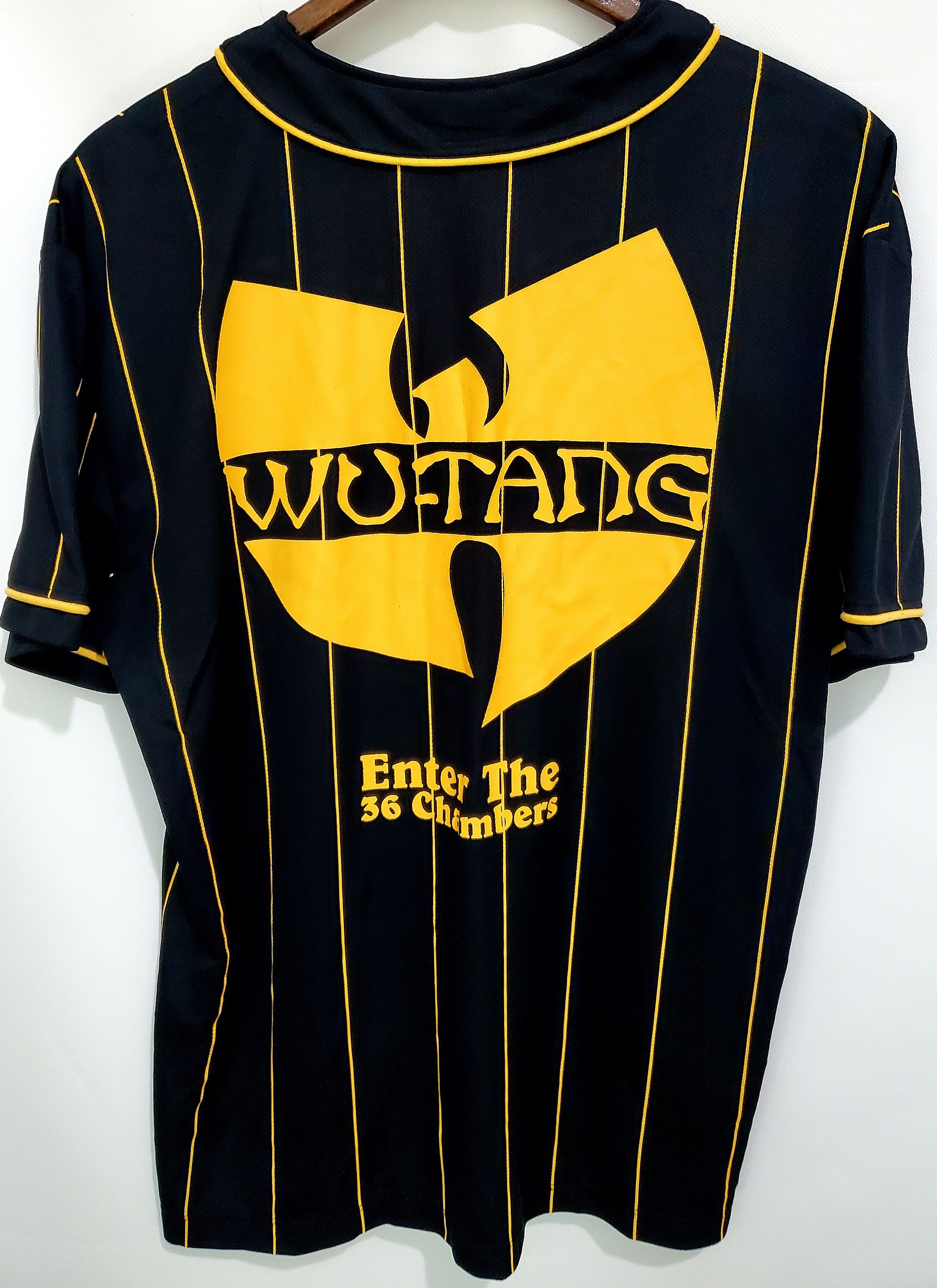 Vintage 90's WU TANG Jersey spell out Embroidered Hiphop Rap