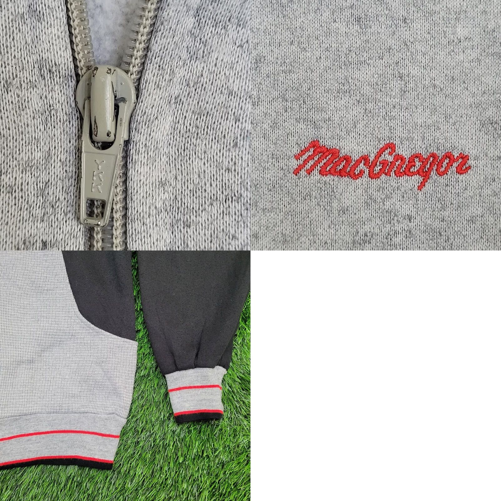 McGregor VINTAGE McGregor Jacket Womens M/L 90s Fleece Zip Logo 20x23 Size 3XL / US 20-22 - 9 Thumbnail