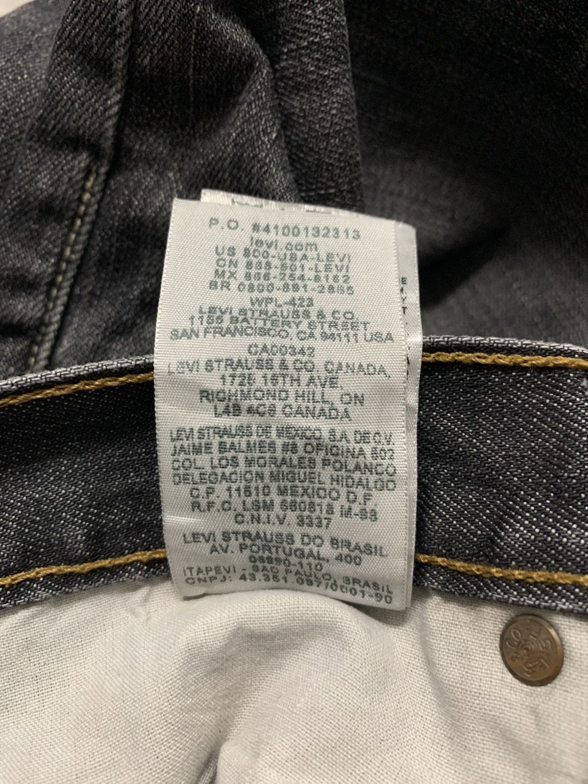 Levi's Vintage Y2K Levis 501 Distressed Black Jeans W36x30 Size US 36 / EU 52 - 13 Thumbnail