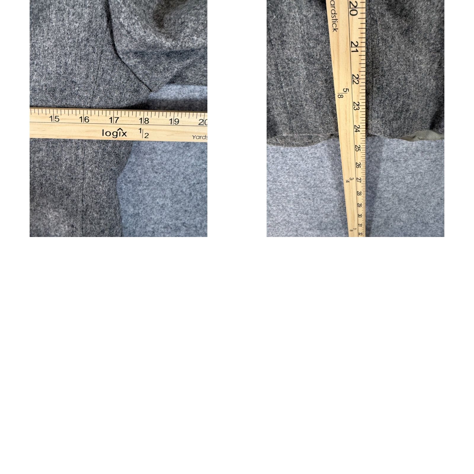 Evan Picone VINTAGE Classica Evan-Picone Wall Blazer Jacket Womens 8 Heather Gray Lined Notch Lapel Size M / US 6-8 / IT 42-44 - 9 Thumbnail