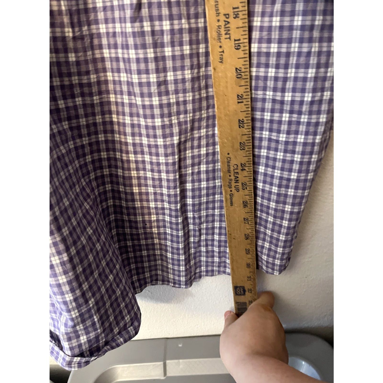 Eddie Bauer Eddie Bauer Button-Up Shirt Men XL Purple Plaid Short Sleeve Gingham Nylon Travex Casual, Outdoor, Travel Size US XL / EU 56 / 4 - 5 Thumbnail