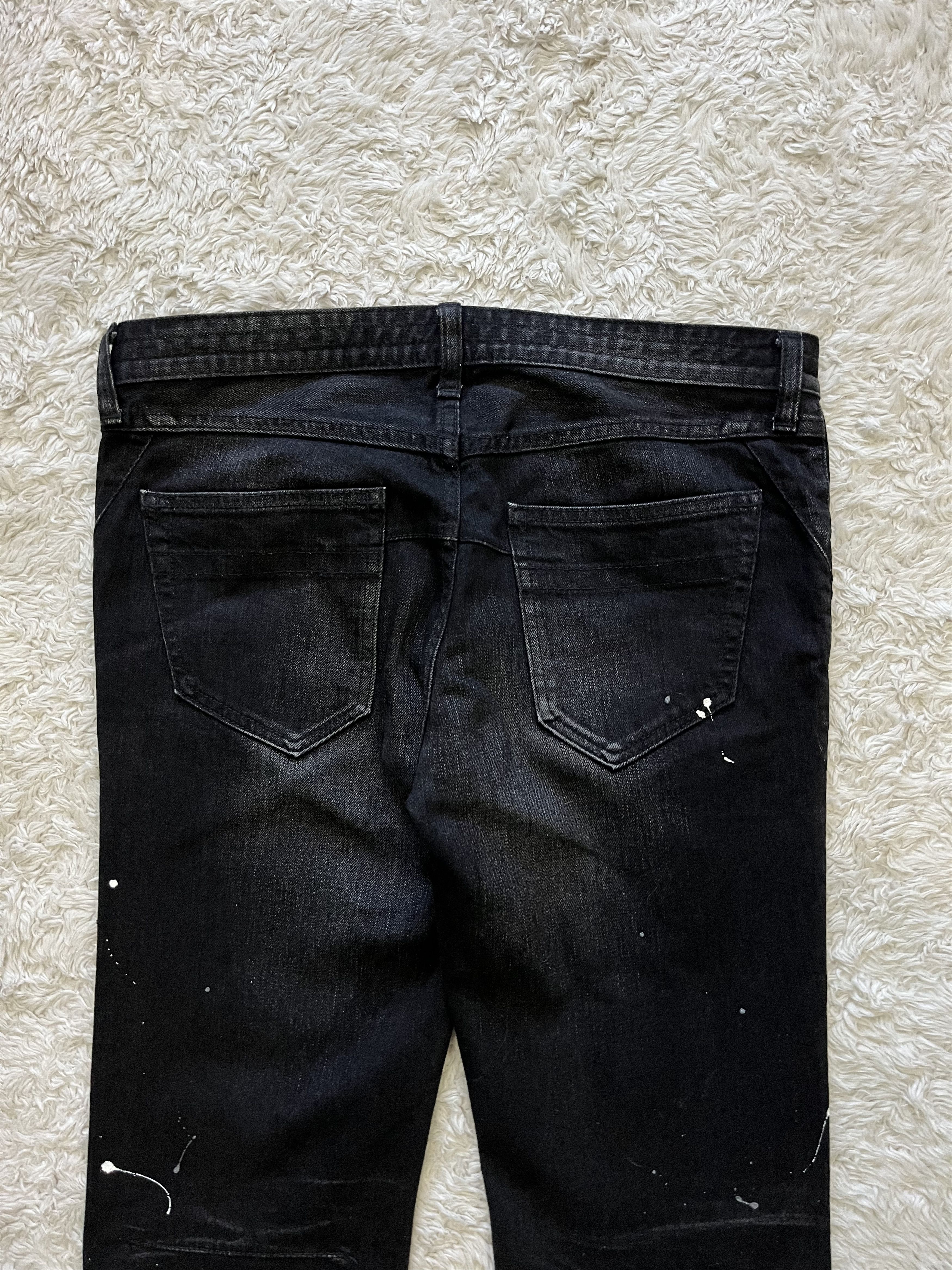Number (N)ine number nine darting paint splatter denim Size US 31 - 13 Thumbnail