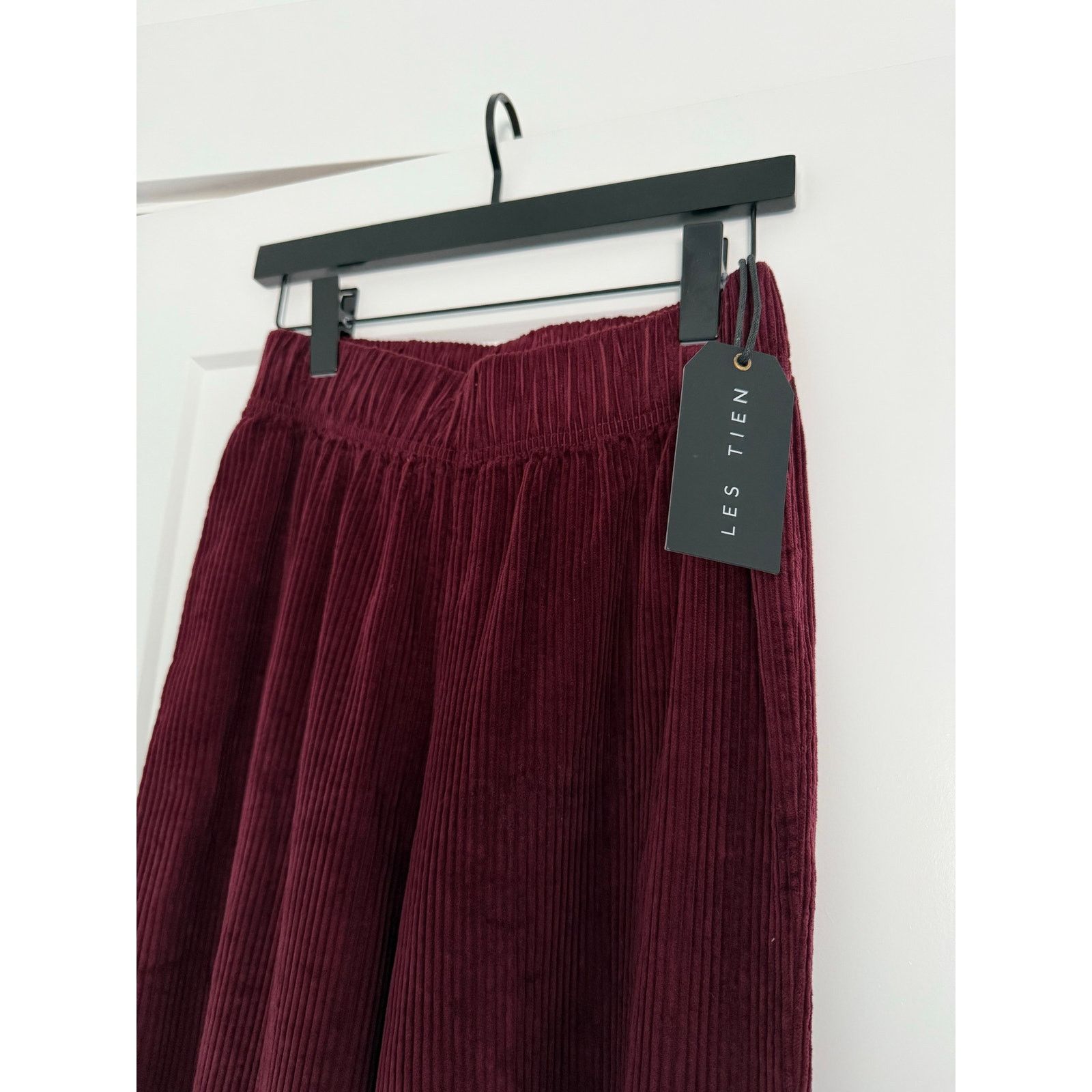 Les Tien $275 New Les Tien Pull Om Corduroy Flares - Bordeaux - Small Size 27" / US 4 / IT 40 - 3 Thumbnail