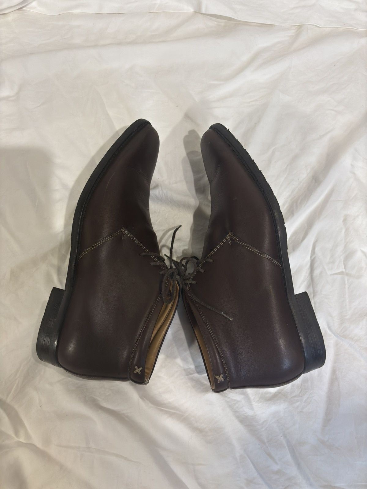 Rockport Brown leather Chukka Boots.mf044 Size US 9.5 / EU 42-43 - 8 Thumbnail