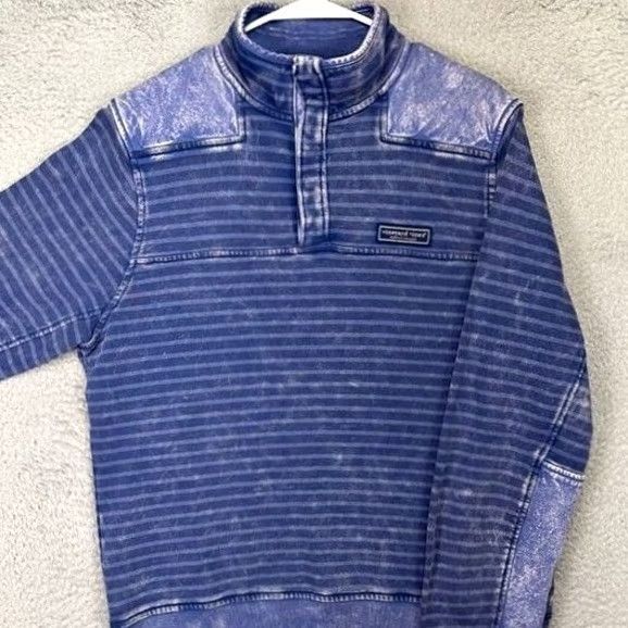 Vineyard Vines Vineyard Vines Sweatshirt Mens Small Blue Pullover Zip Breathable Logo Solid Ranch? Size US S / EU 44-46 / 1 - 4 Thumbnail