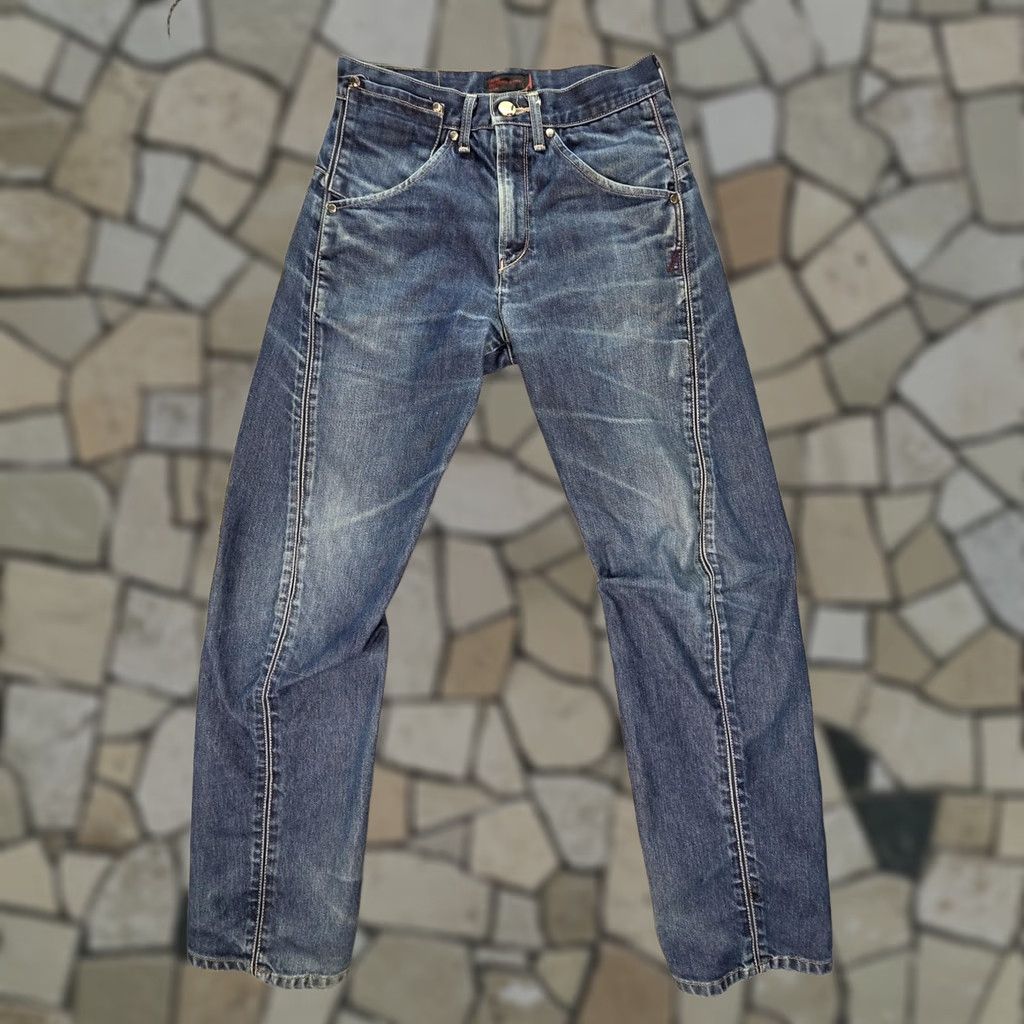 Levi's Levi's Jeans Mens Regular Straight Distressed Blue Denim 27x30 Mid Wash Frayed Hems 27 Inseam Regular Fit Pattern: Solid Size US 27 - 1 Thumbnail