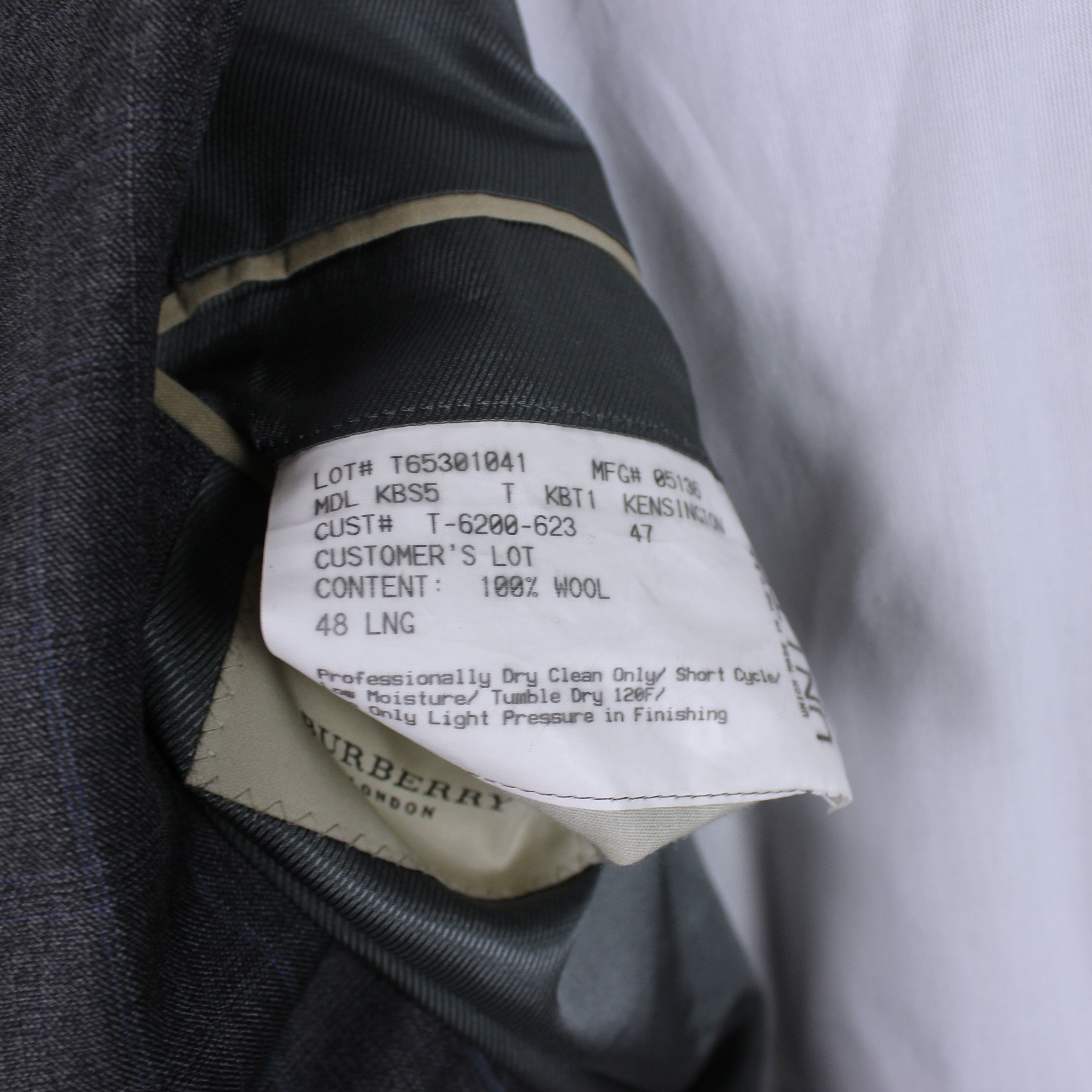 Burberry Burberry London blazer wool men tailor gray 52R L/XL Size 52R - 4 Thumbnail