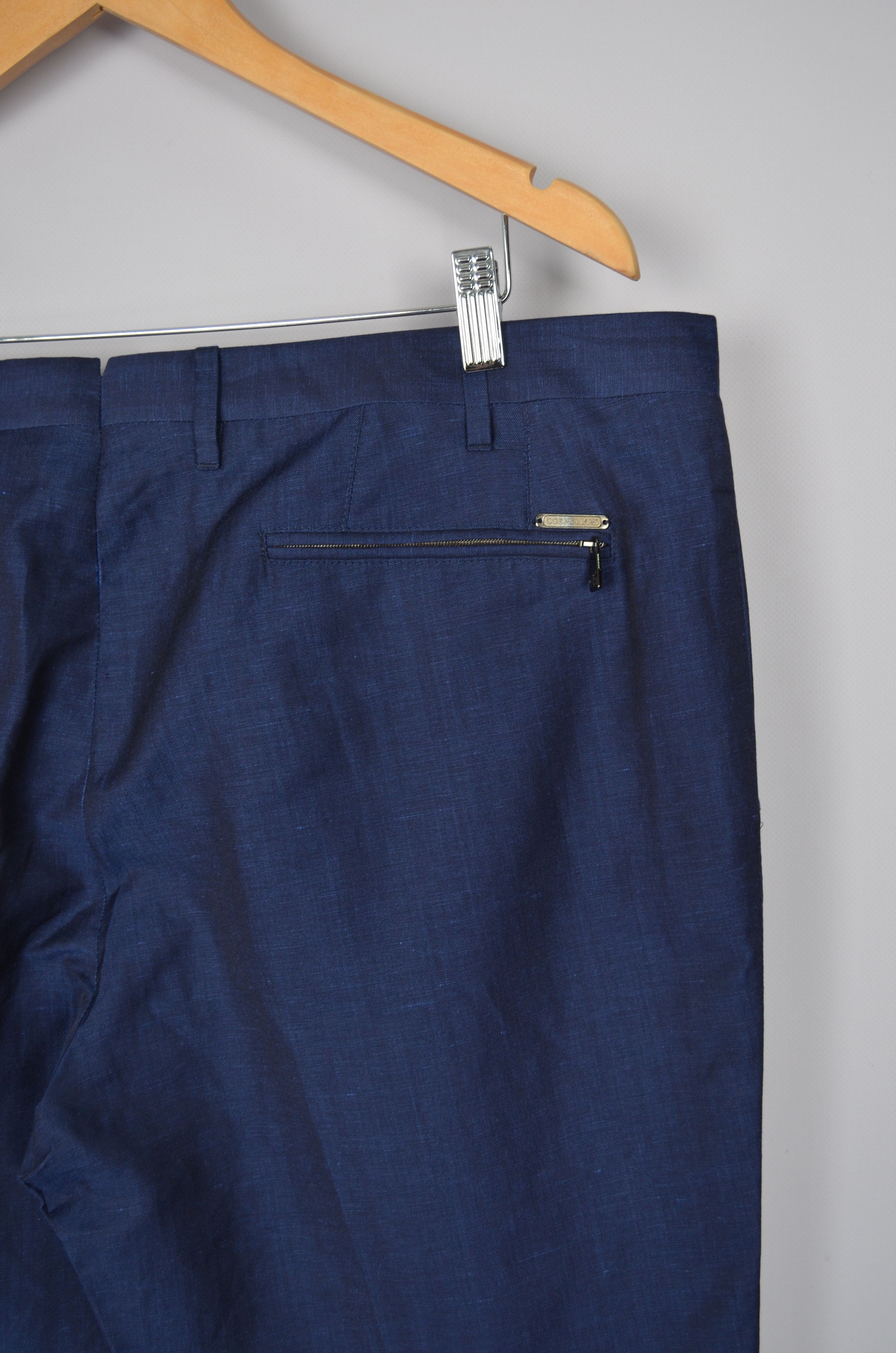 Corneliani × Designer Corneliani Linen Wool Silk Blend Navy Pants Trousers Sz W40 Size US 40 / EU 56 - 10 Thumbnail
