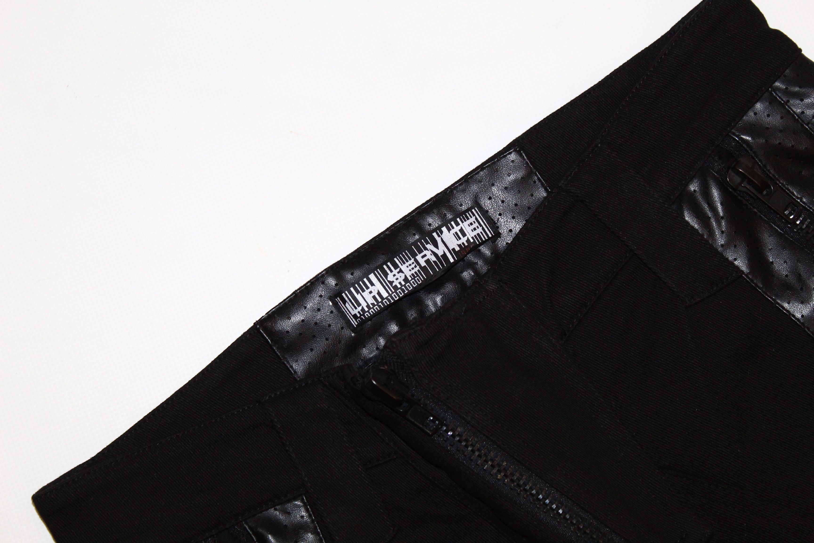 Lip Service 💥Lip Service USA Glam Biker Stretch Pants Faux Leather Trim Size US 30 / EU 46 - 5 Thumbnail