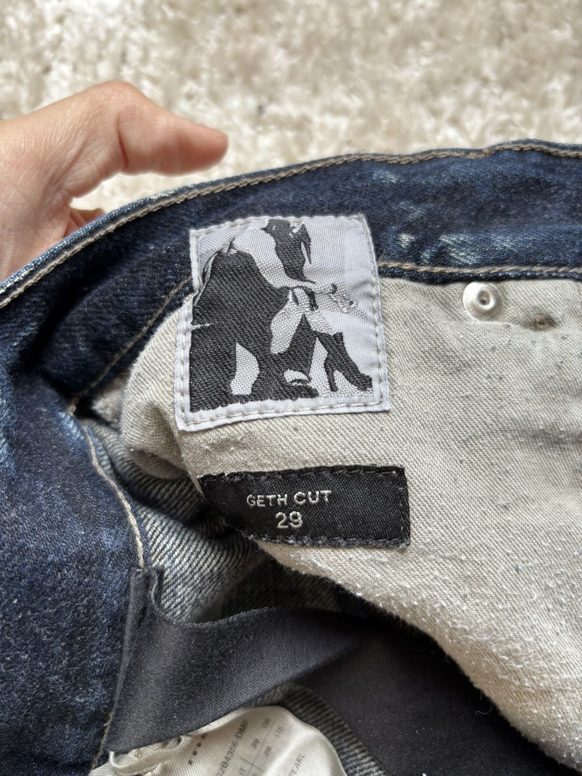 Rick Owens rick owens mineral wash geth jeans Size US 29 - 3 Thumbnail