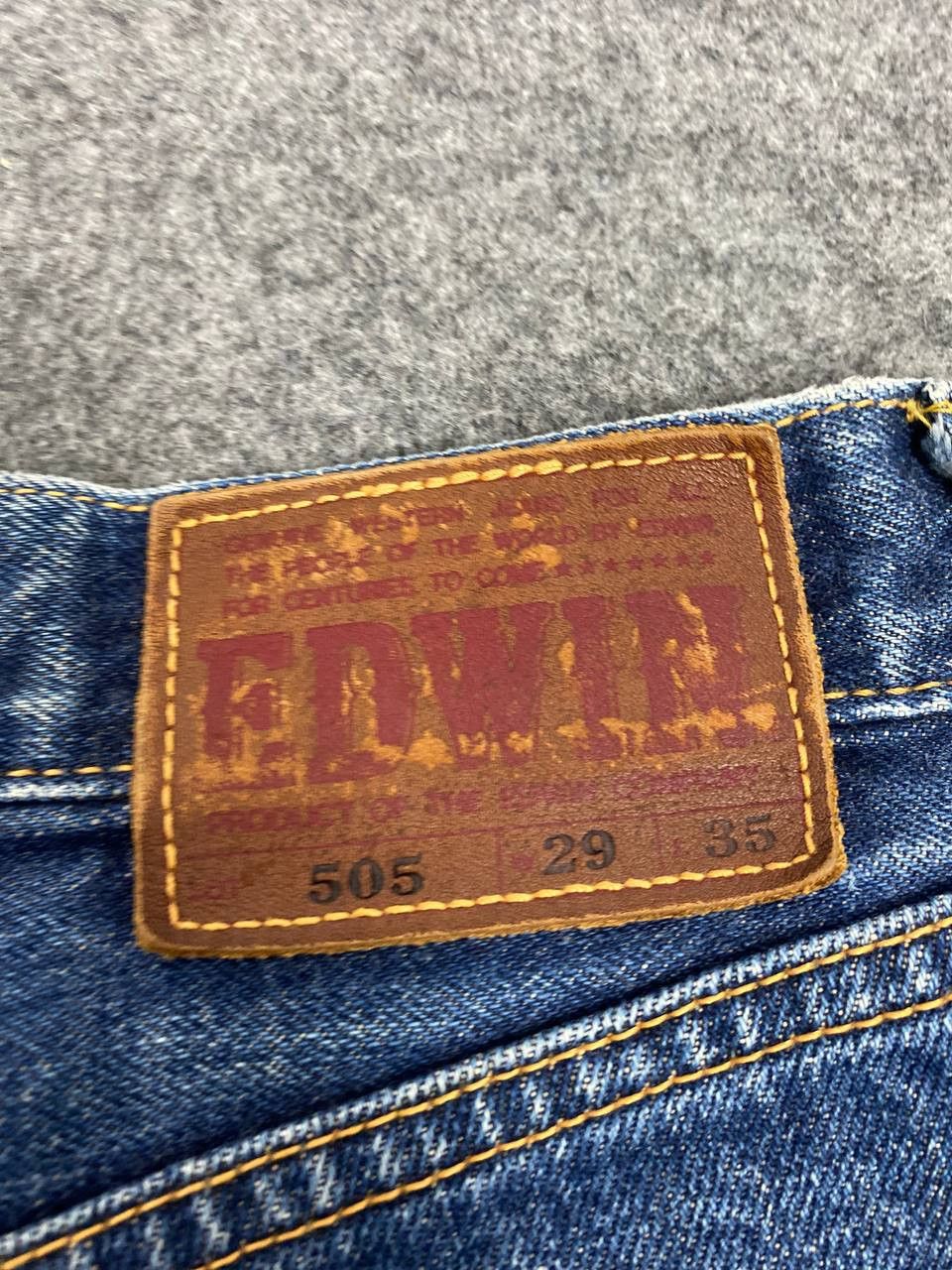 Edwin vintage edwin 505 selvedge denim nice design Size US 31 - 5 Thumbnail
