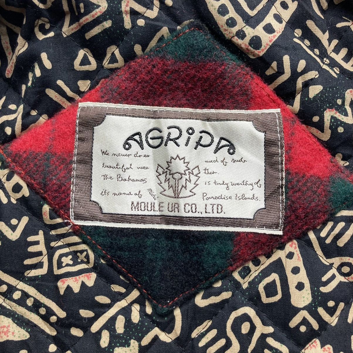 Japanese Brand 🇯🇵 VINTAGE GRIP CHECKERED FULL ZIP WOOL BOMBER JACKET Size US XL / EU 56 / 4 - 18 Thumbnail