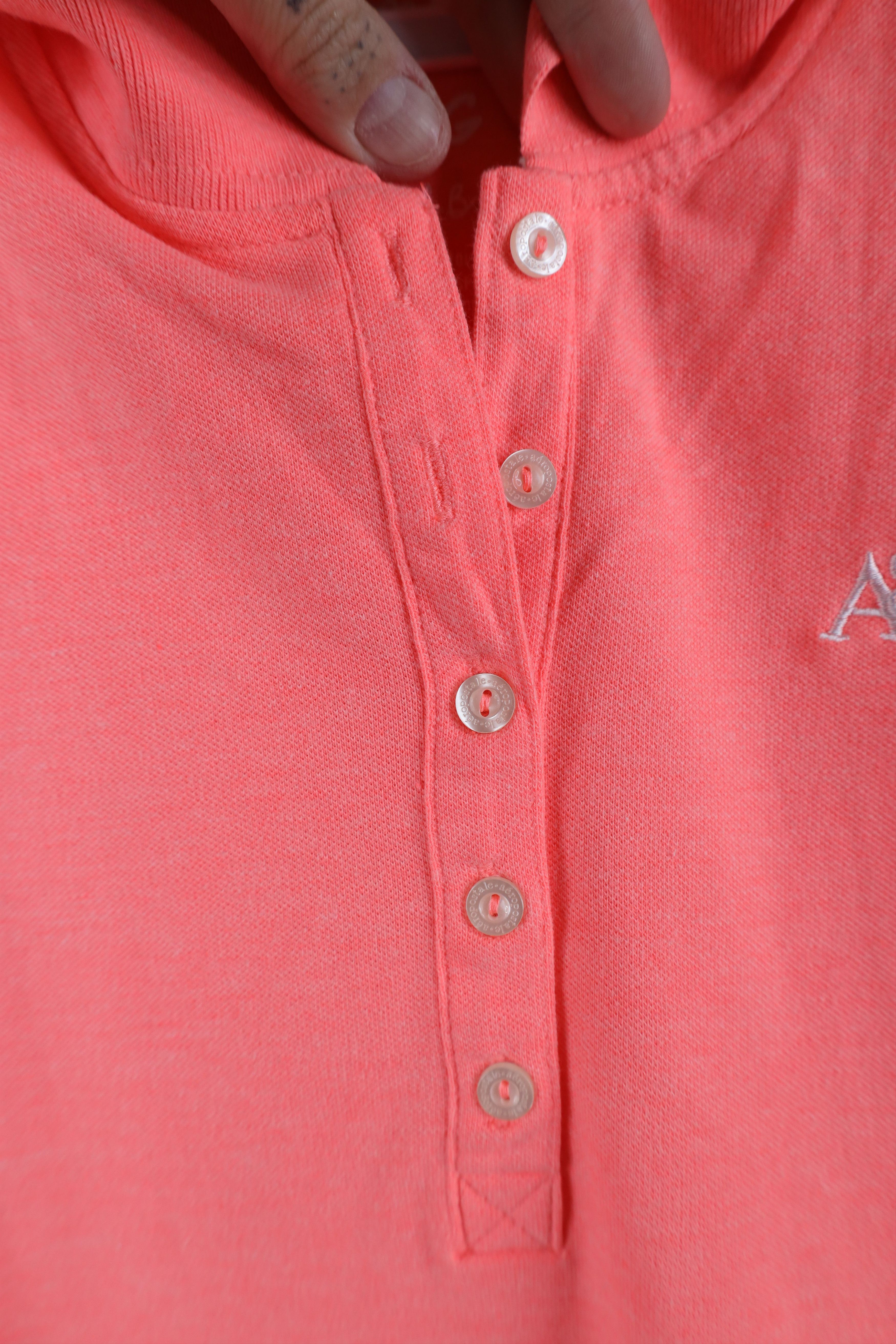 Aeropostale Vintage Y2K Aeropostale Bella Collared Polo Shirt Pink Size L / US 10 / IT 46 - 5 Thumbnail