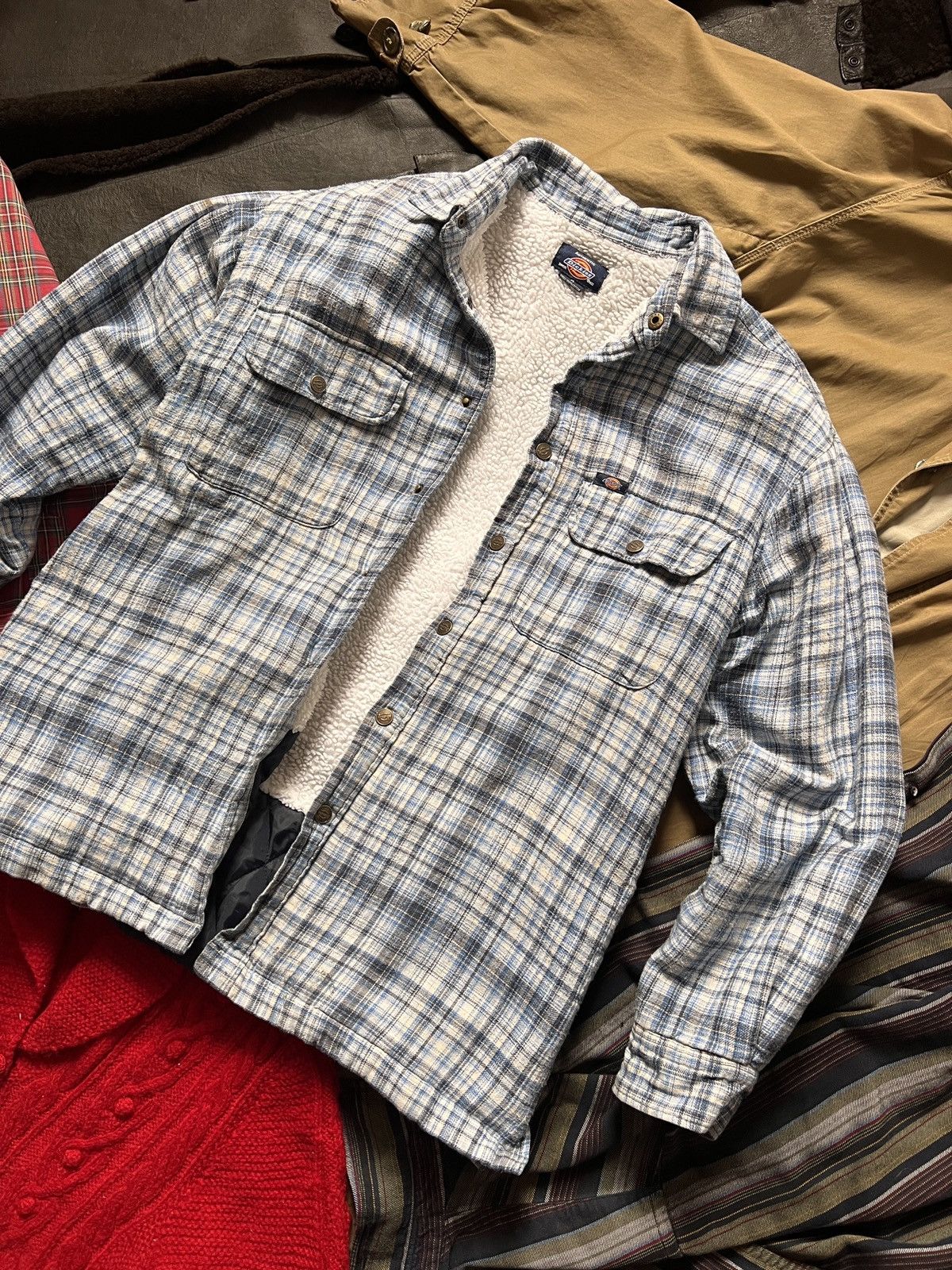 Dickies Vintage Dickies Overshirt Winter Jacket 90s Skating Striped Size US M / EU 48-50 / 2 - 7 Thumbnail
