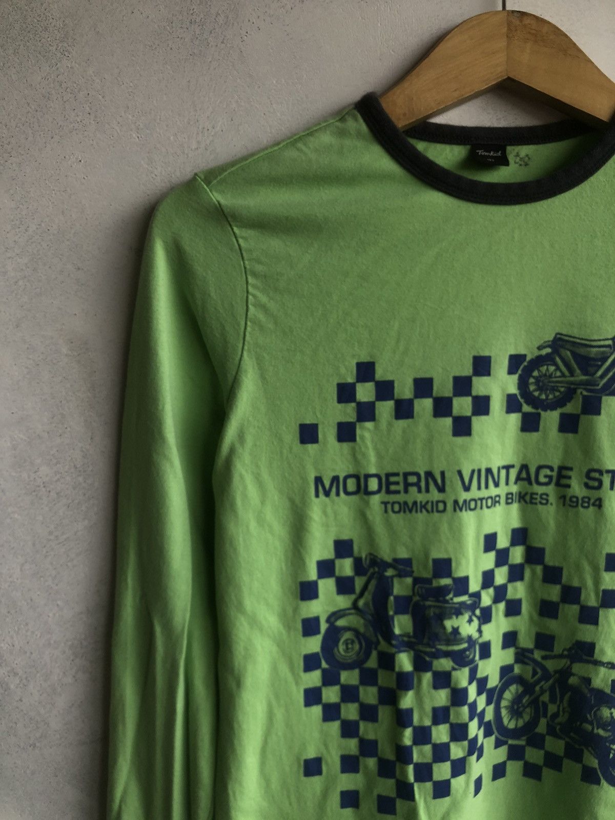 If Six Was Nine MODERN VINTAGE STYLE TOMKID MOTOR BIKES 1984 LONGSLEEVE Size US M / EU 48-50 / 2 - 4 Thumbnail