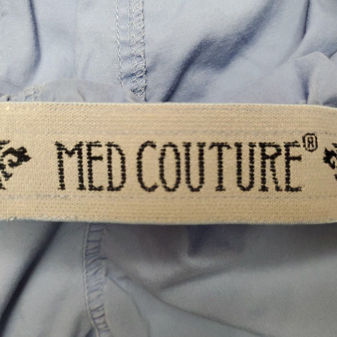 Vintage Med Couture Scrubs Pants Unisex Adult Small Blue Cargo Med Tech CNA Assisted Living Size US 31 - 3 Thumbnail