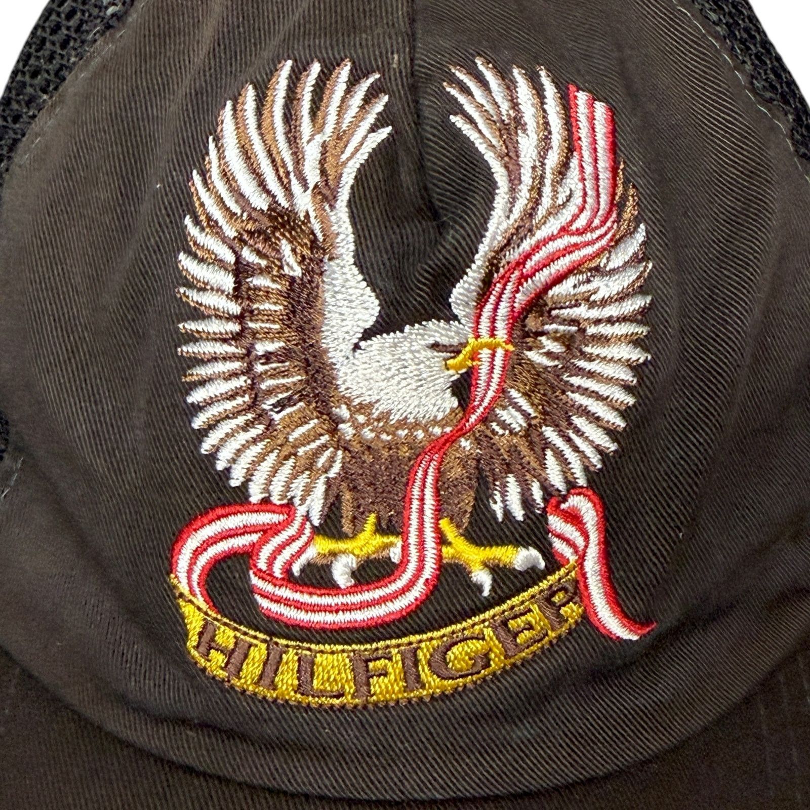 Tommy Hilfiger Vintage 90s Tommy Hilfiger Red Label Moto Mesh Trucker Hat Size ONE SIZE - 2 Thumbnail
