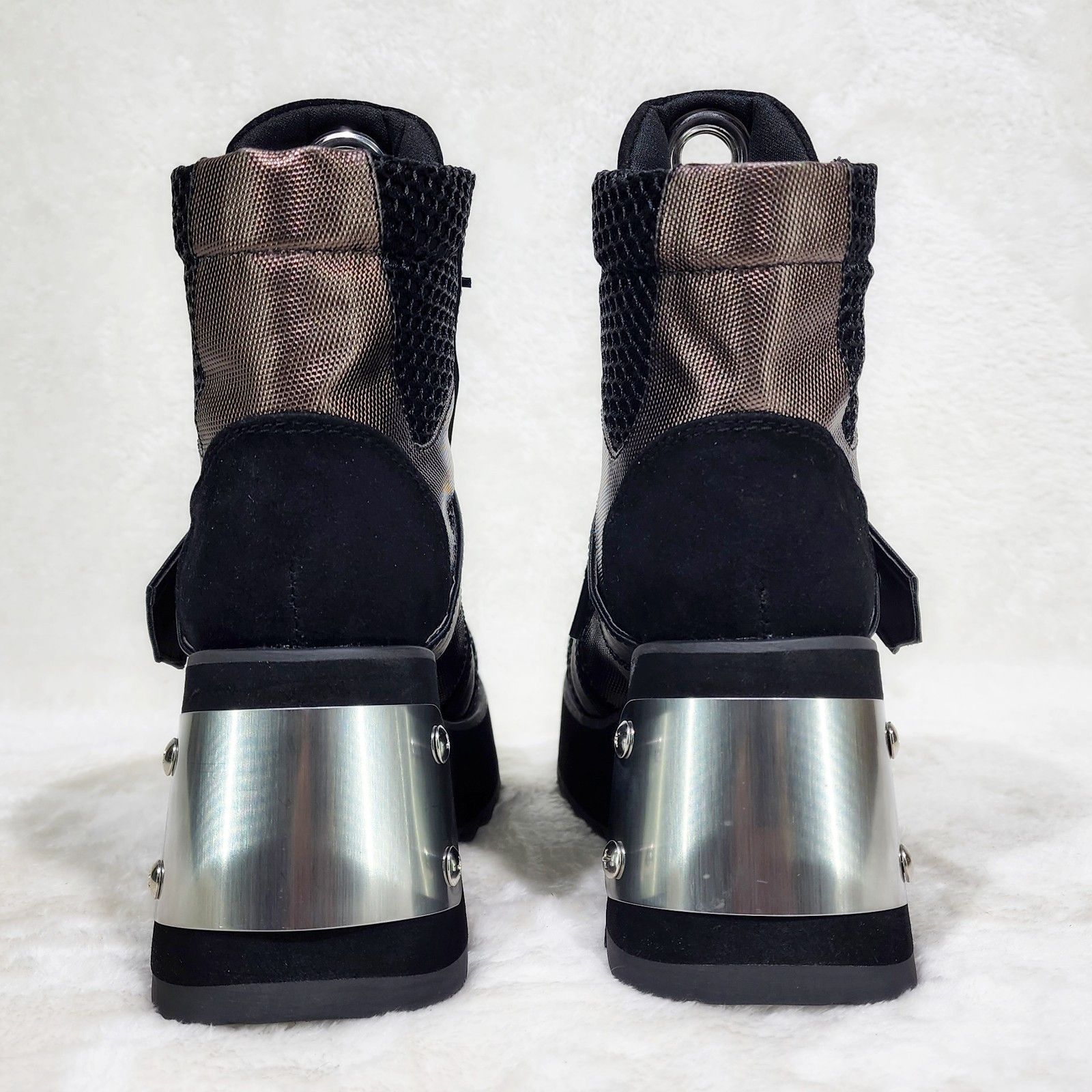 Demonia Cult DEMONIA Scene 50 Platform Goth Punk Ankle Boots Size US 11 / IT 41 - 5 Thumbnail