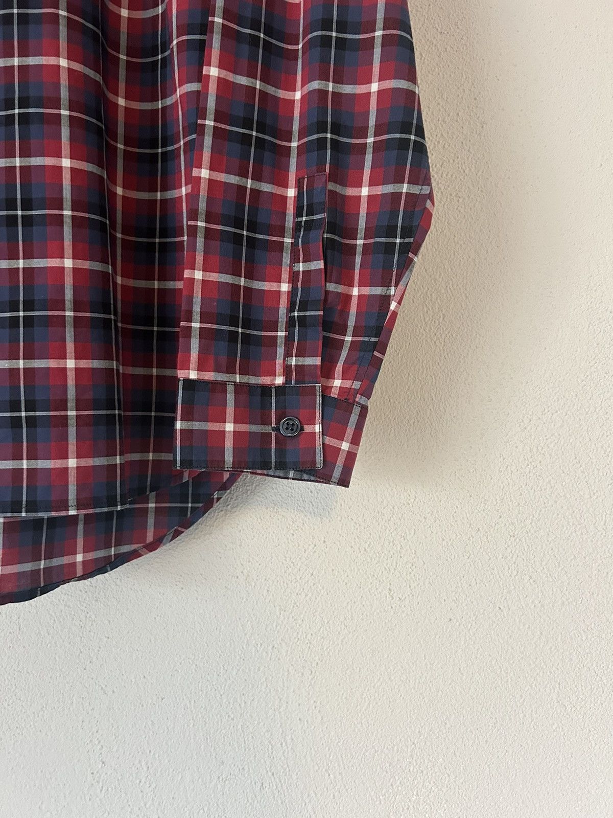 Dior Red Plaid Oxford Button-Up Shirt Size US L / EU 52-54 / 3 - 7 Thumbnail