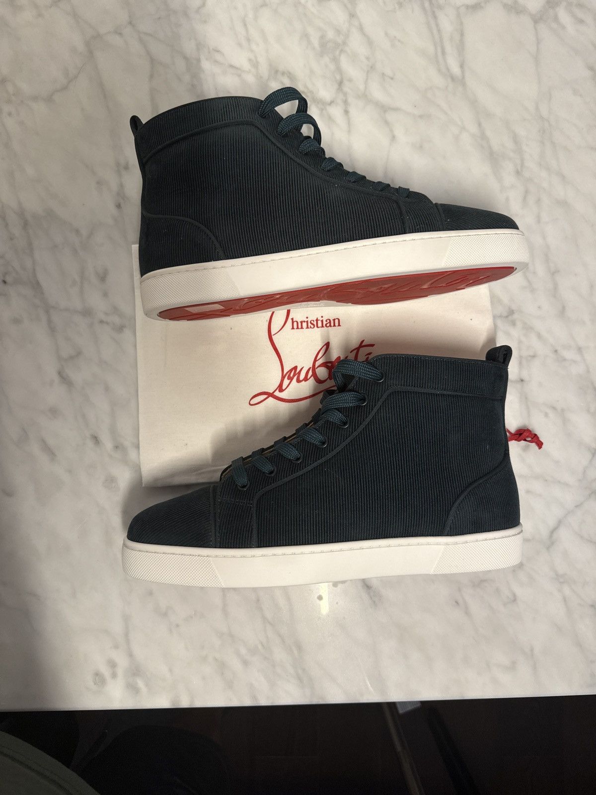 Christian Louboutin Louis Orlato Flat - Velvet Courduroy - Vosges Size US 9 / EU 42 - 5 Thumbnail