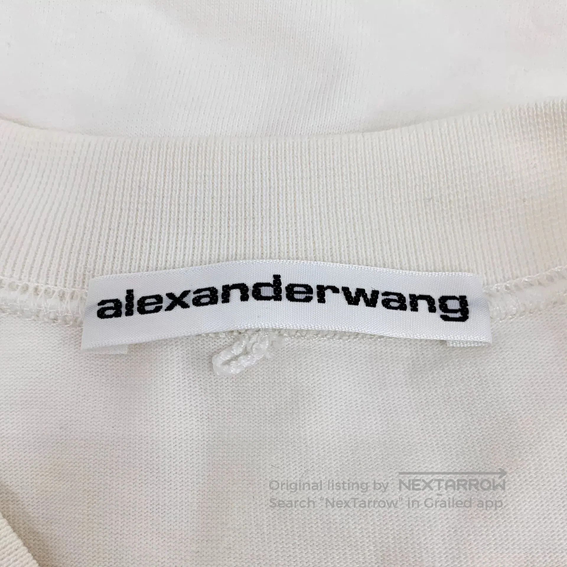 Alexander Wang Alexander Wang Letter Chain Cotton T-Shirt. Size S / US 4 / IT 40 - 5 Thumbnail
