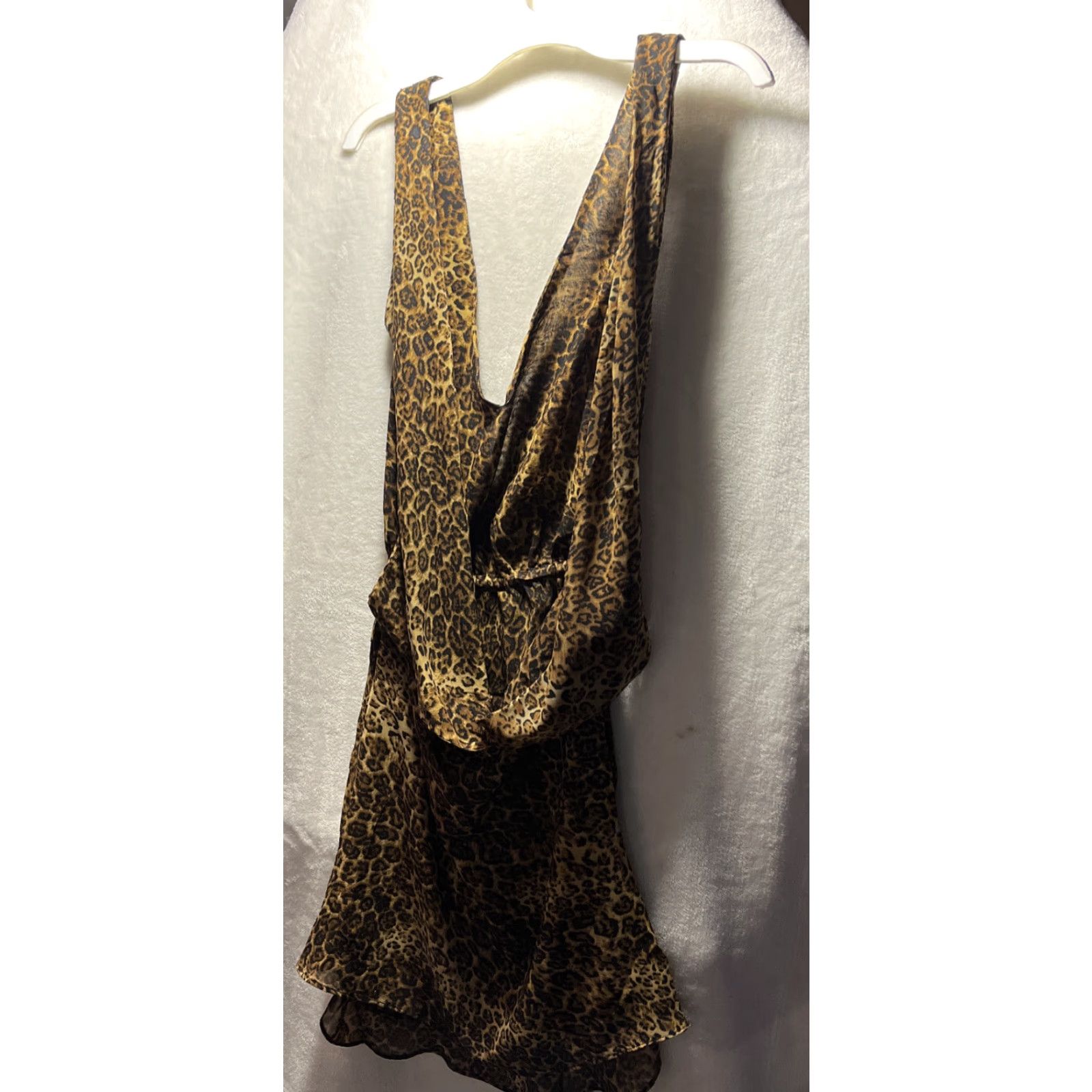 UNIF UNIF Dress Womens XS Multicolor Leopard Backless Mini Size XS / US 0-2 / IT 36-38 - 3 Thumbnail