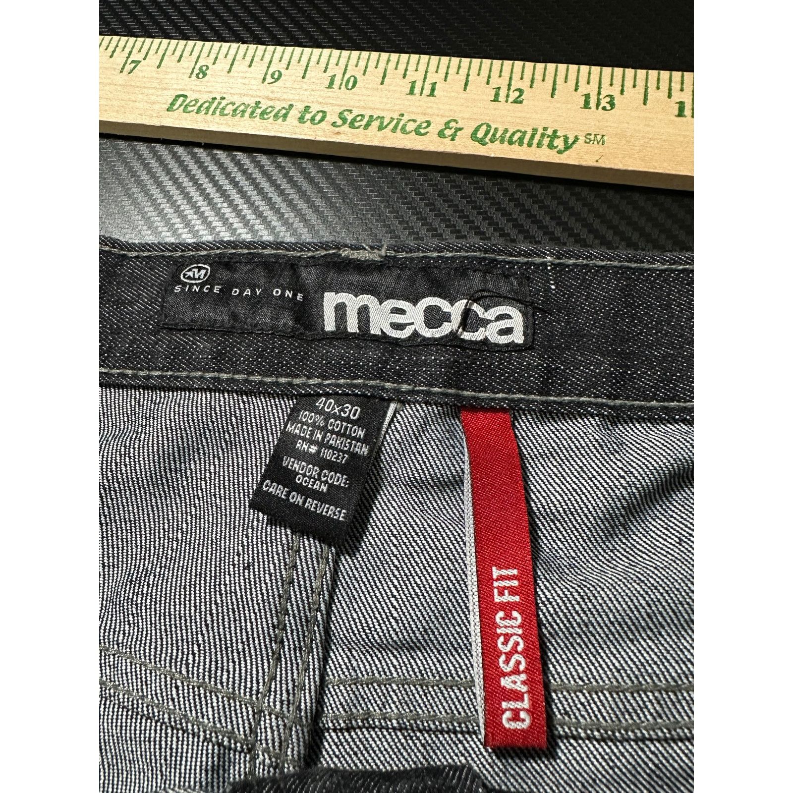 Mecca Y2K Mecca Baggy Straight Leg Jeans Black 40x30 Skater Size US 40 / EU 56 - 3 Thumbnail