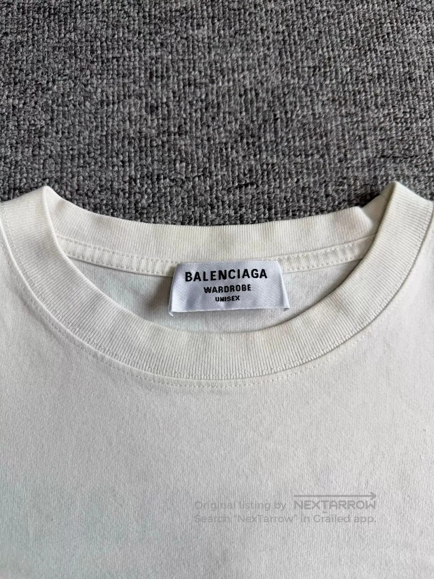 Balenciaga balenciaga embroidered white casual t. Size XS / US 0-2 / IT 36-38 - 3 Thumbnail