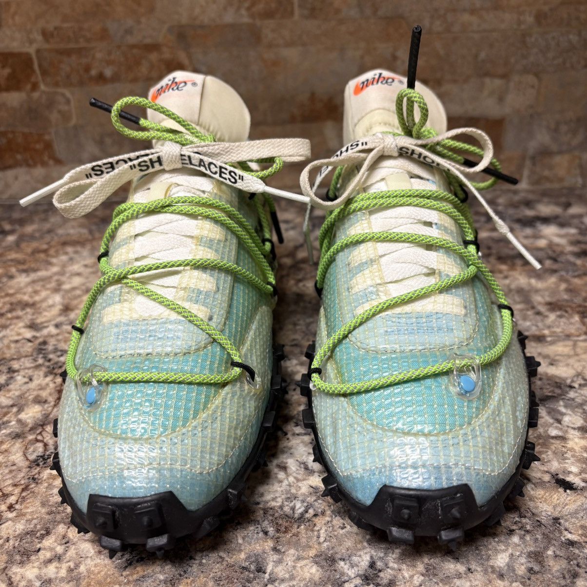 Nike × Off-White Nike X Off-White Waffle Racer Vivid Sky Size 6 Size US 6 / IT 36 - 3 Thumbnail