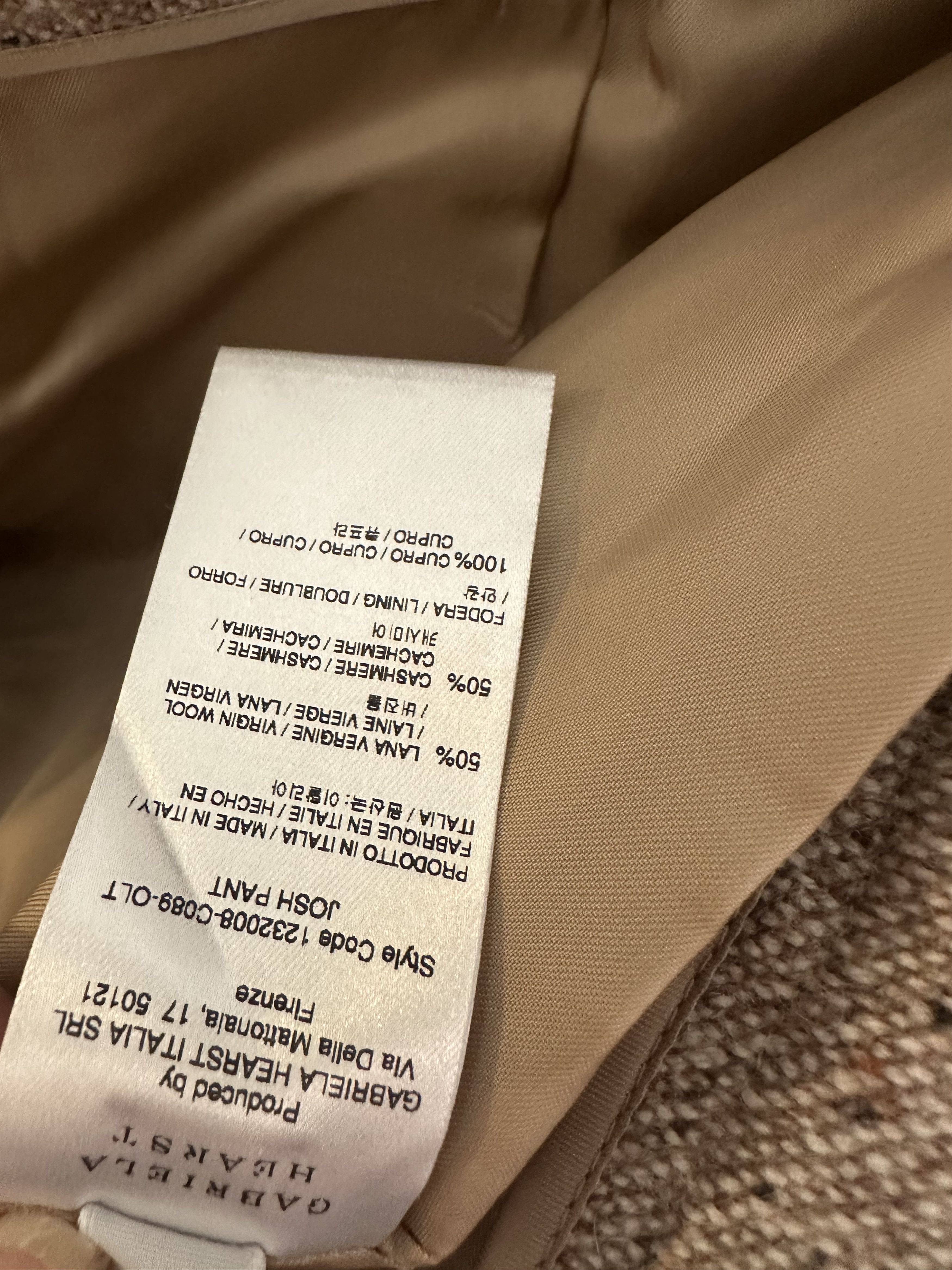 Gabriela Hearst Josh Pant in oatmeal multi Size 32" / US 10 / IT 46 - 9 Thumbnail