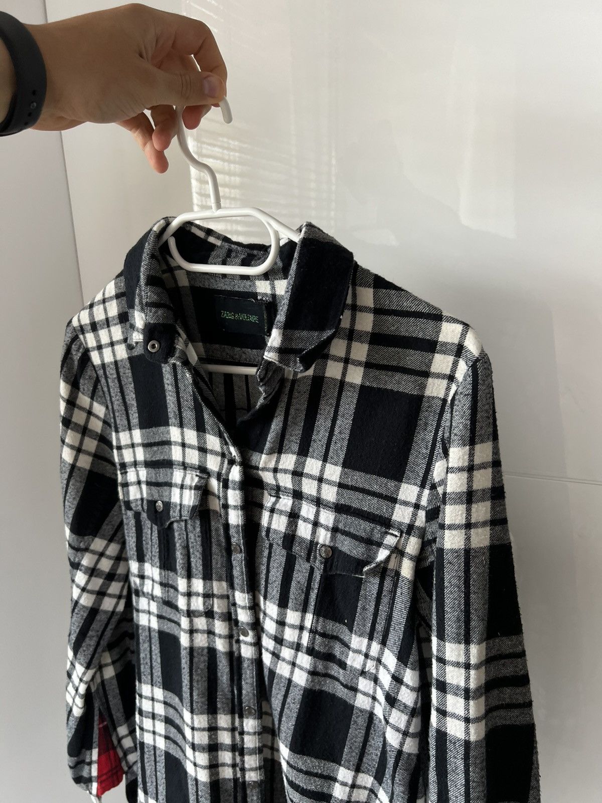 Zadig & Voltaire Zadig & Voltaire Tessy Patch Big Logo ‘Scull’ Flanel Shirt Size US XS / EU 42 / 0 - 2 Thumbnail
