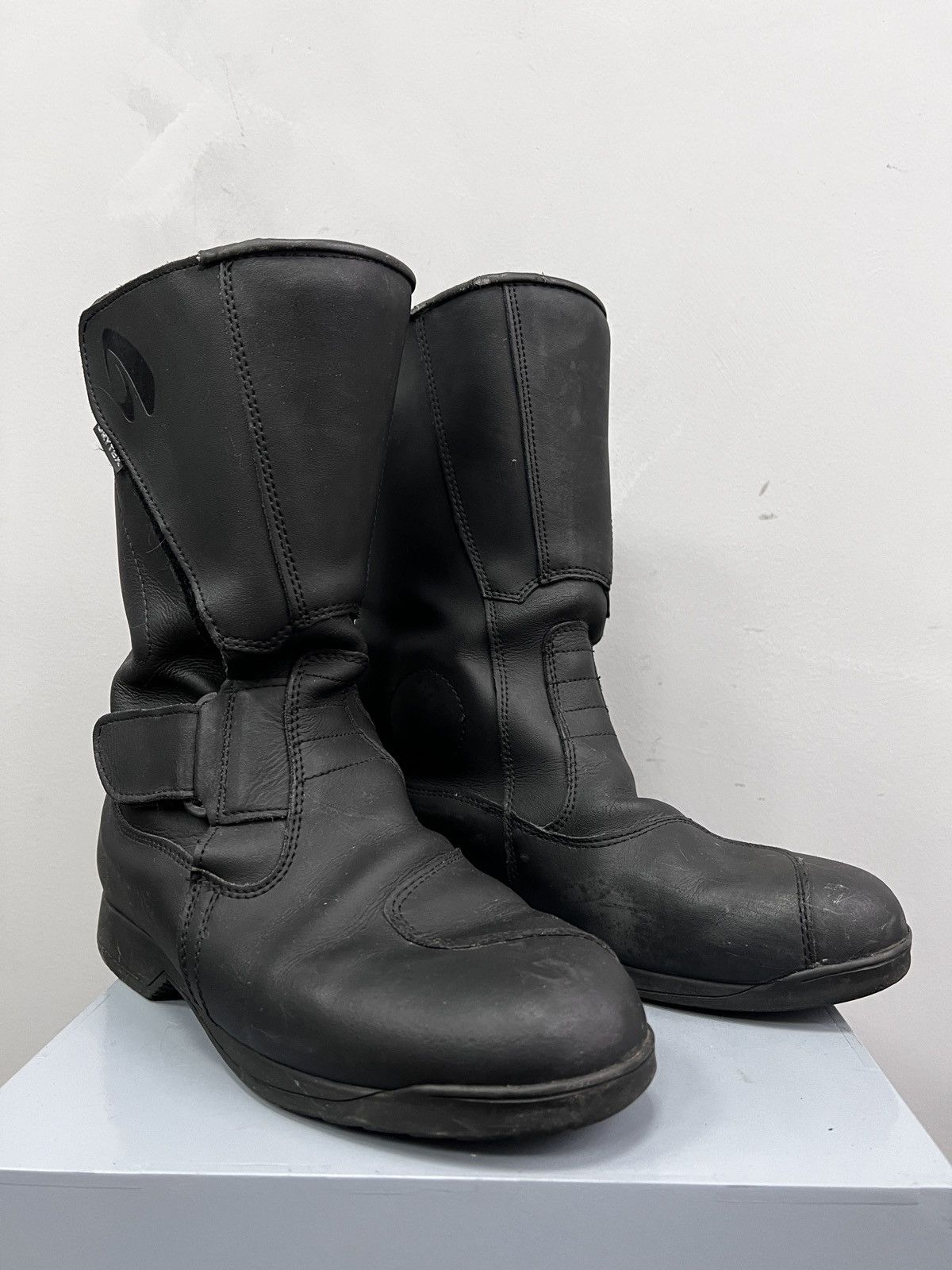 Vintage RACING MOTO LEATHER HIGH margiela style boots shoes Size US 10 / EU 43 - 6 Thumbnail