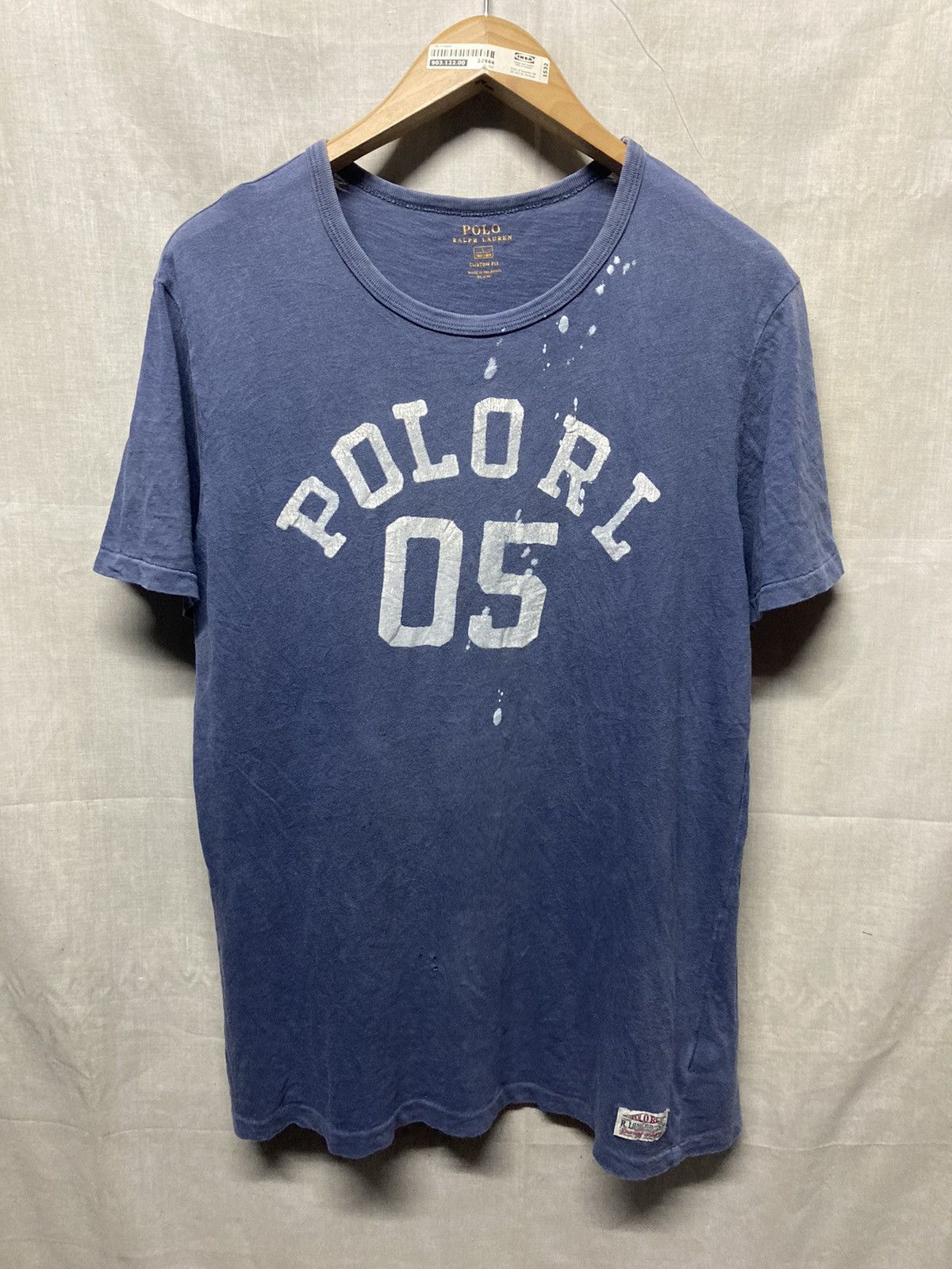 Polo Ralph Lauren × Vintage Vintage Polo Ralph Lauren Distressed Crewneck Tee Size US L / EU 52-54 / 3 - 1 Thumbnail