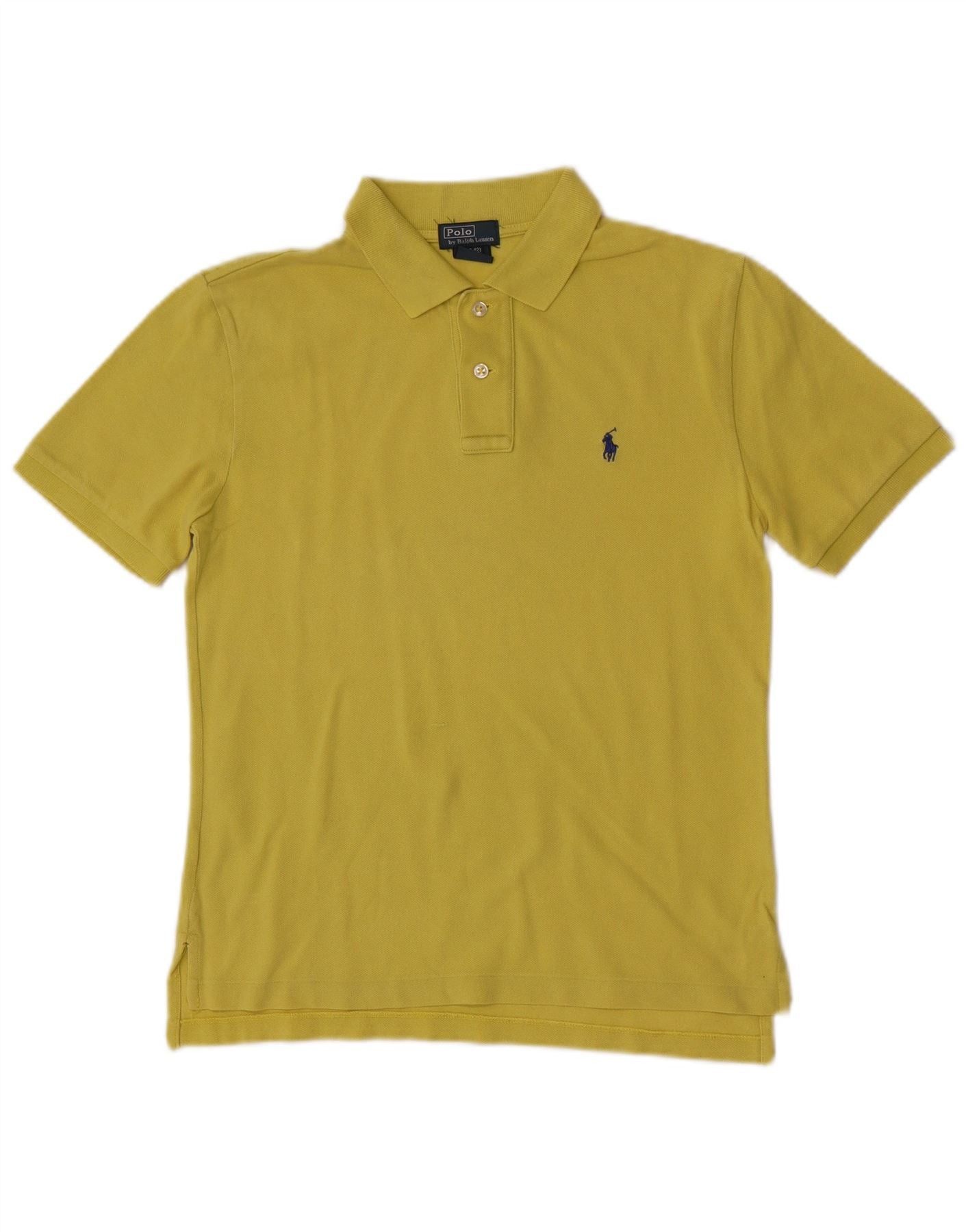 Polo Ralph Lauren Boys Polo Shirt 10-11 Years Medium Yellow Size M / US 6-8 / IT 42-44 - 1 Thumbnail