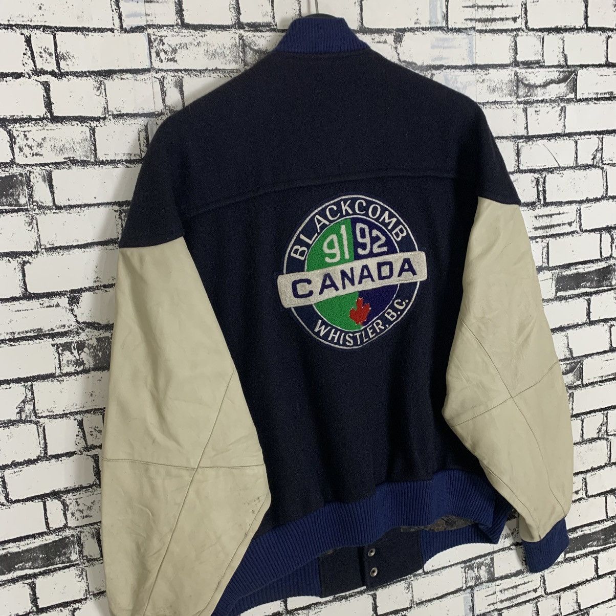 Designer 90s Ski Wolrd Cup Blackcomb Whistler Varsity Jacket Size US M / EU 48-50 / 2 - 8 Thumbnail