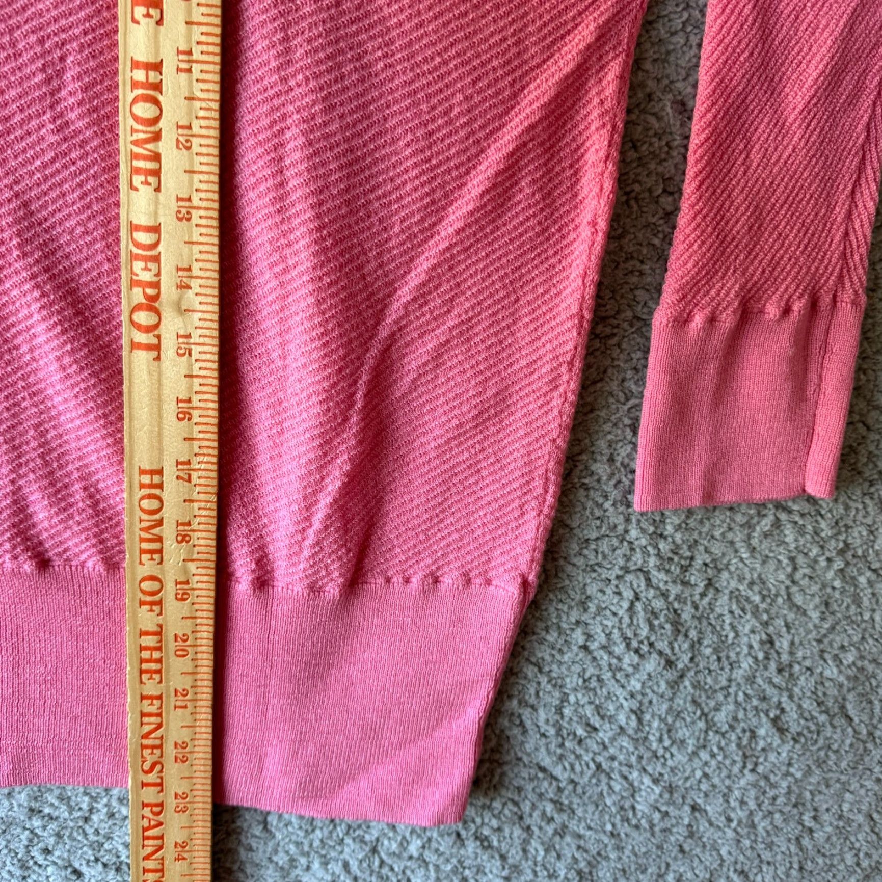 Talbots VINTAGE NEW Talbots Sweater Womens Large Pink Pure Merino Wool Crop Preppy Lightweight Size L / US 10 / IT 46 - 7 Thumbnail