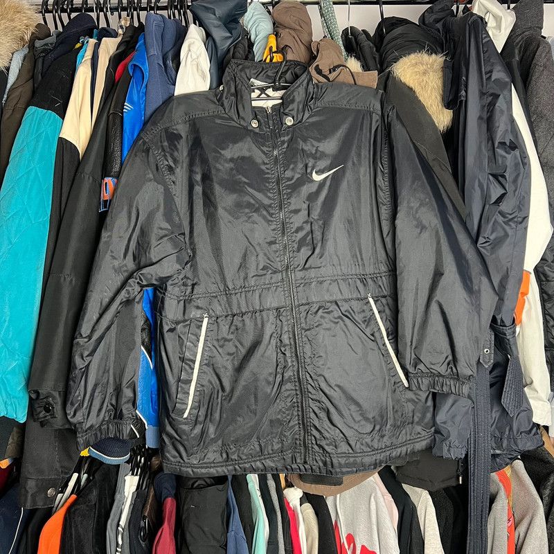 Nike × Vintage Nike big swoosh L rare jacket Size US L / EU 52-54 / 3 - 2 Thumbnail