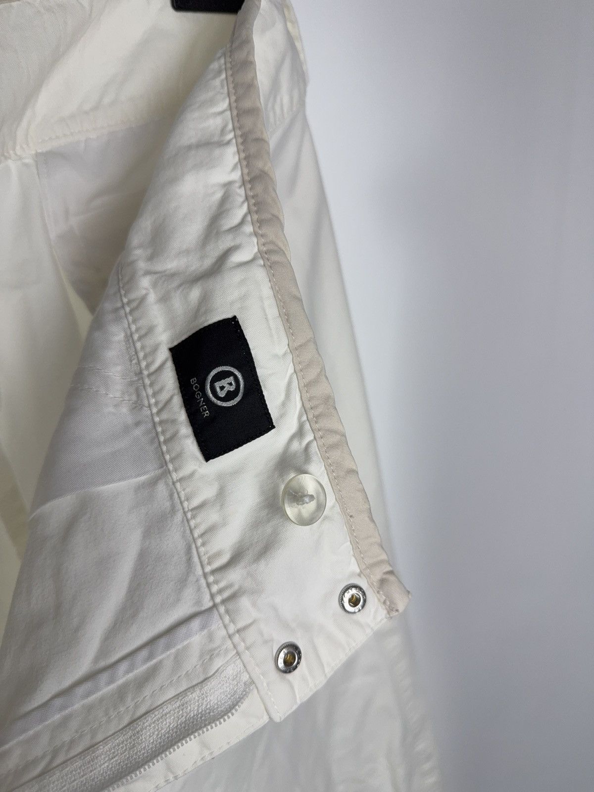 Bogner Avant Garde Y2K 00s Bogner White Technical Nylon Cargo Pants Size 33" - 18 Thumbnail