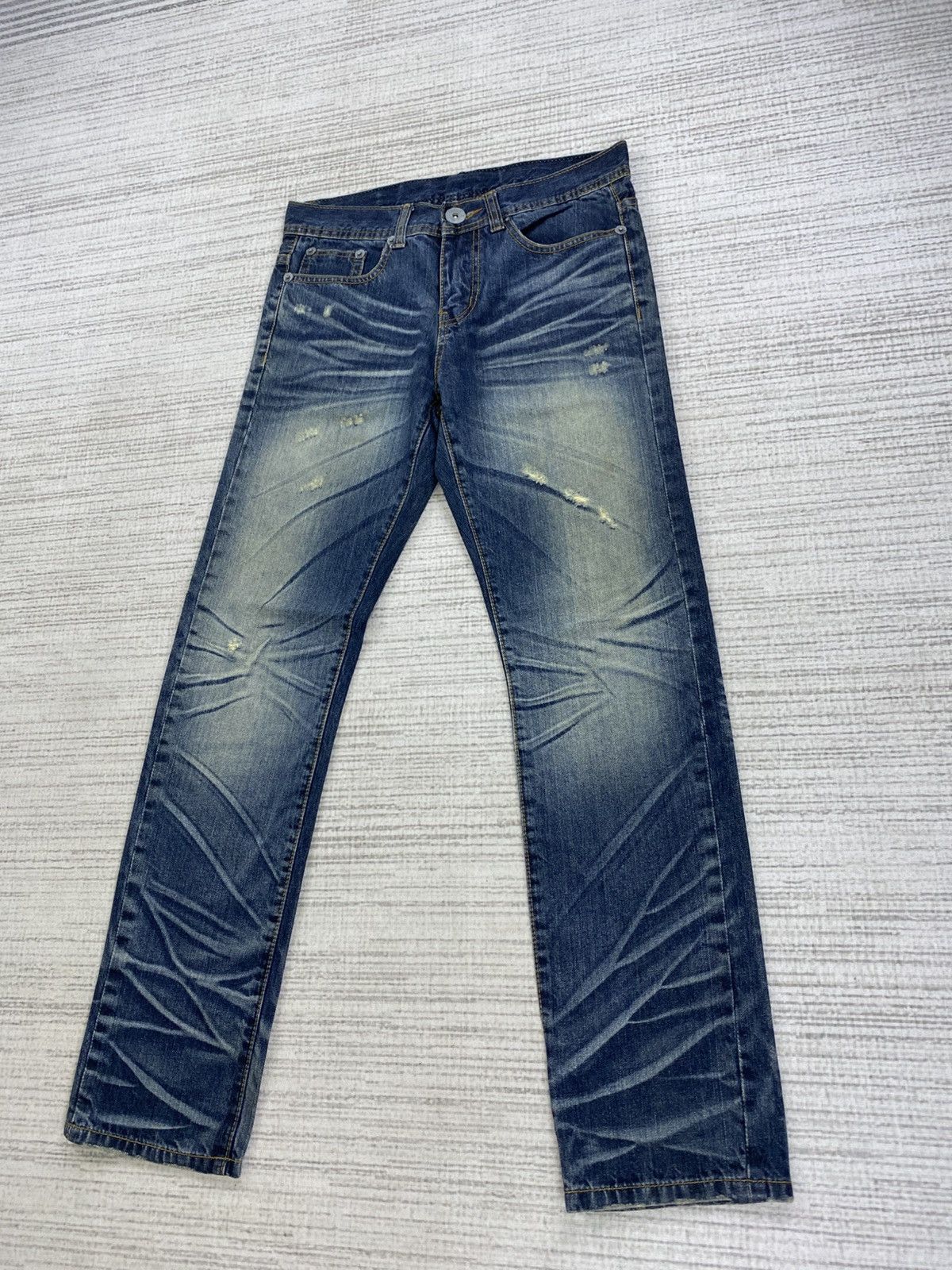 Japanese Brand × Le Grande Bleu (L.G.B.) × Vintage Vintage Five Double Four Five LGB Jeans Distressed Pants Size US 30 / EU 46 - 4 Thumbnail