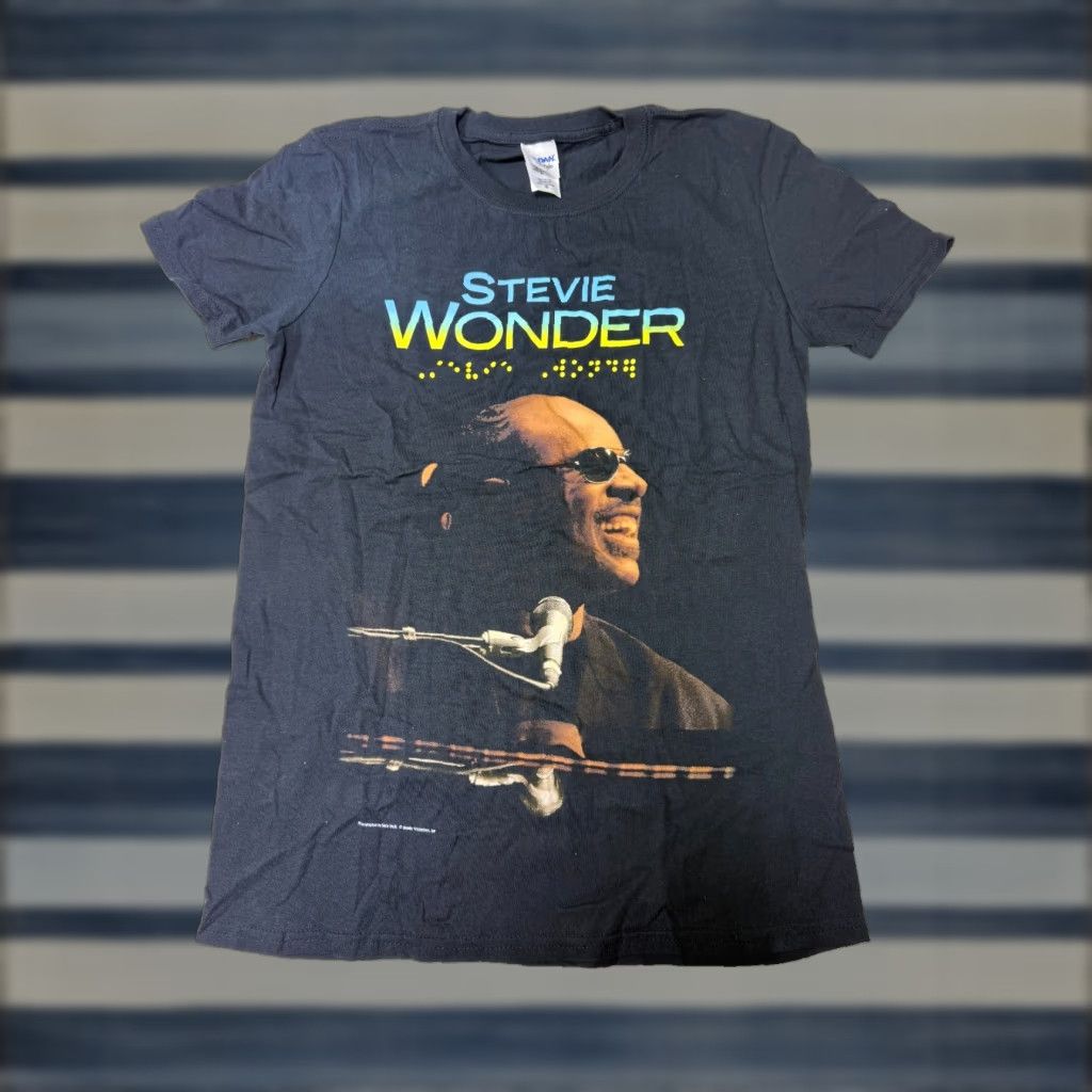 Vintage STEVE WONDER T-SHIRT BLACK SMALL WONDER PRODUCTIONS INC MENS Size US S / EU 44-46 / 1 - 1 Thumbnail