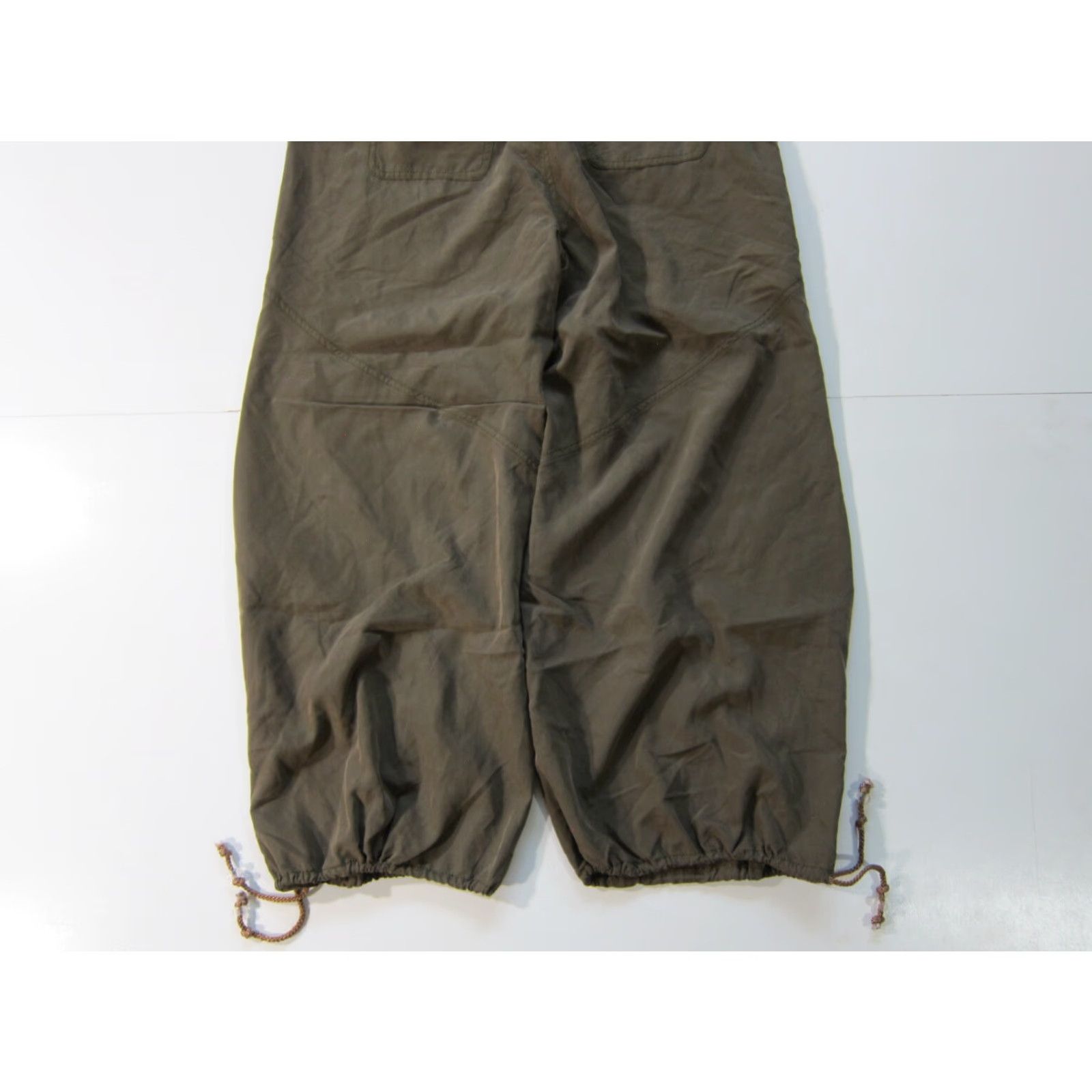 Anthropologie By Anthropologie Army Green Rayon High Rise Waist Wide Leg Jogger Pant Women XS Size 26" / US 2 / IT 38 - 7 Thumbnail