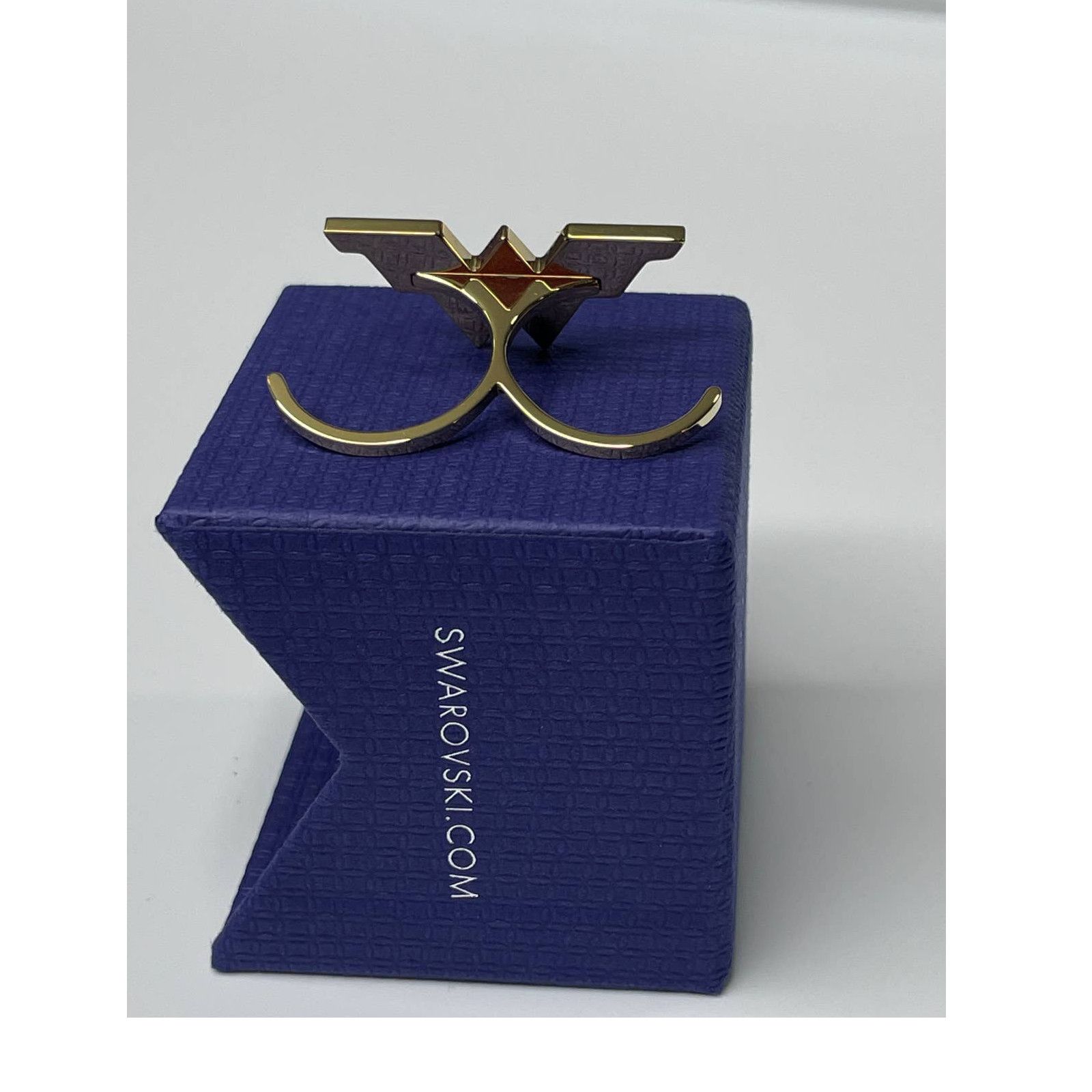 Swarovski Swarovski Fit Wonder Woman double ring Gold tone 52- 55 Size ONE SIZE - 8 Thumbnail