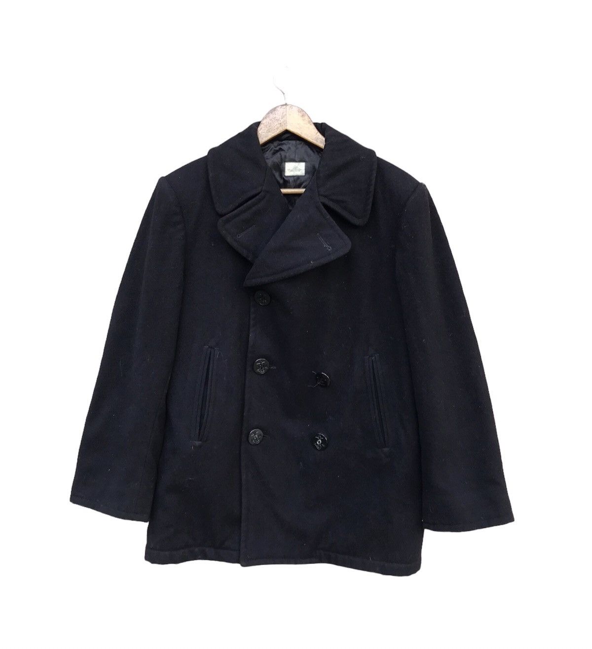 Naval Clothing Factory Peacoat 36 Vintage 40s Navy Stenciled