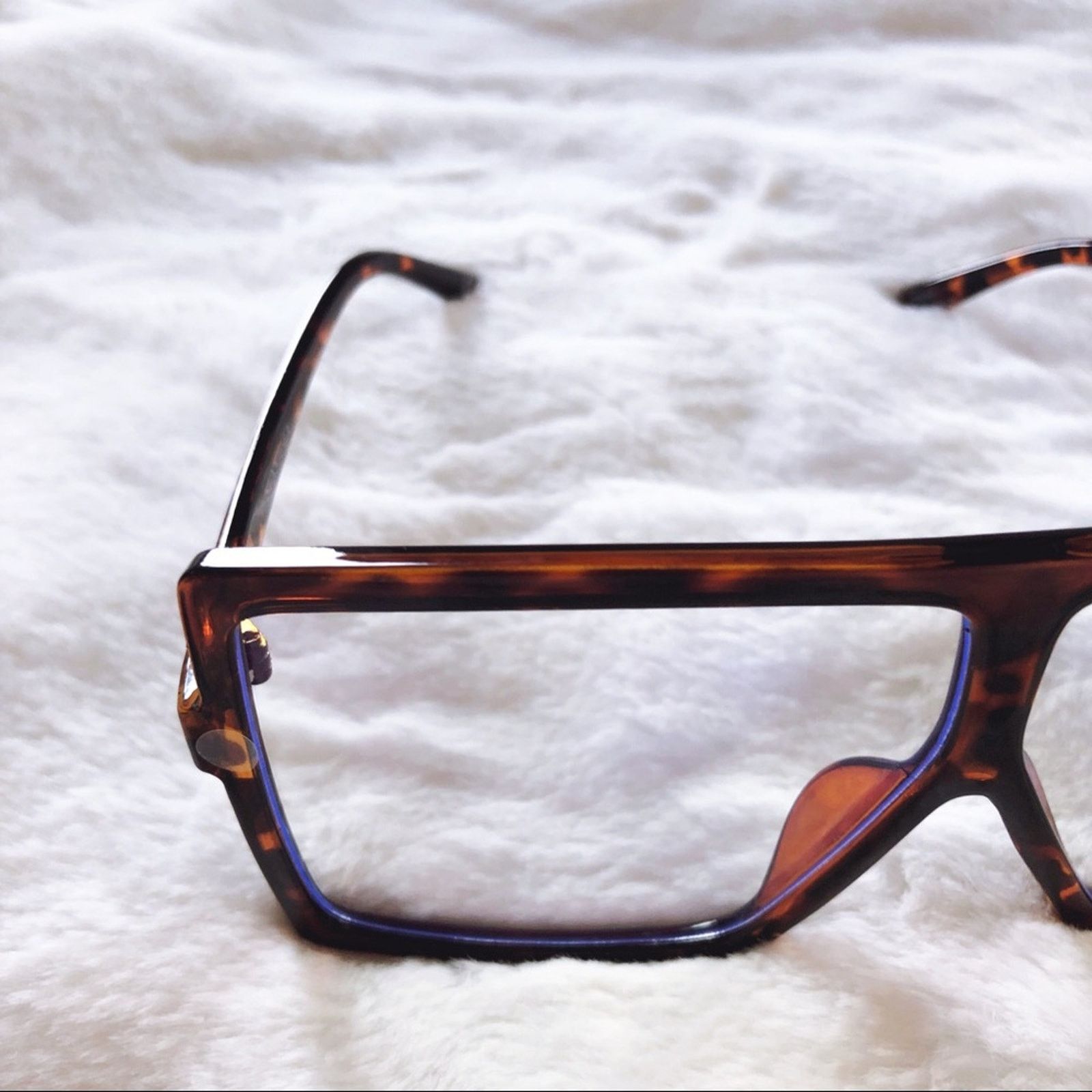 Other Lana Brown Rectangle Computer Light Glasses Size ONE SIZE - 8 Thumbnail
