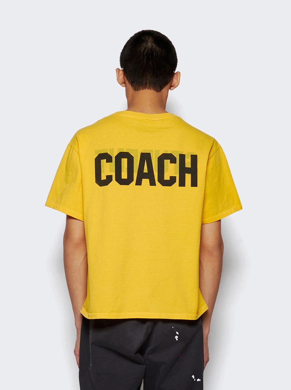 Gallery Dept. o1mle0326 Student Coach Reversible Tee Shirt Golden Yellow Size US XL / EU 56 / 4 - 5 Thumbnail