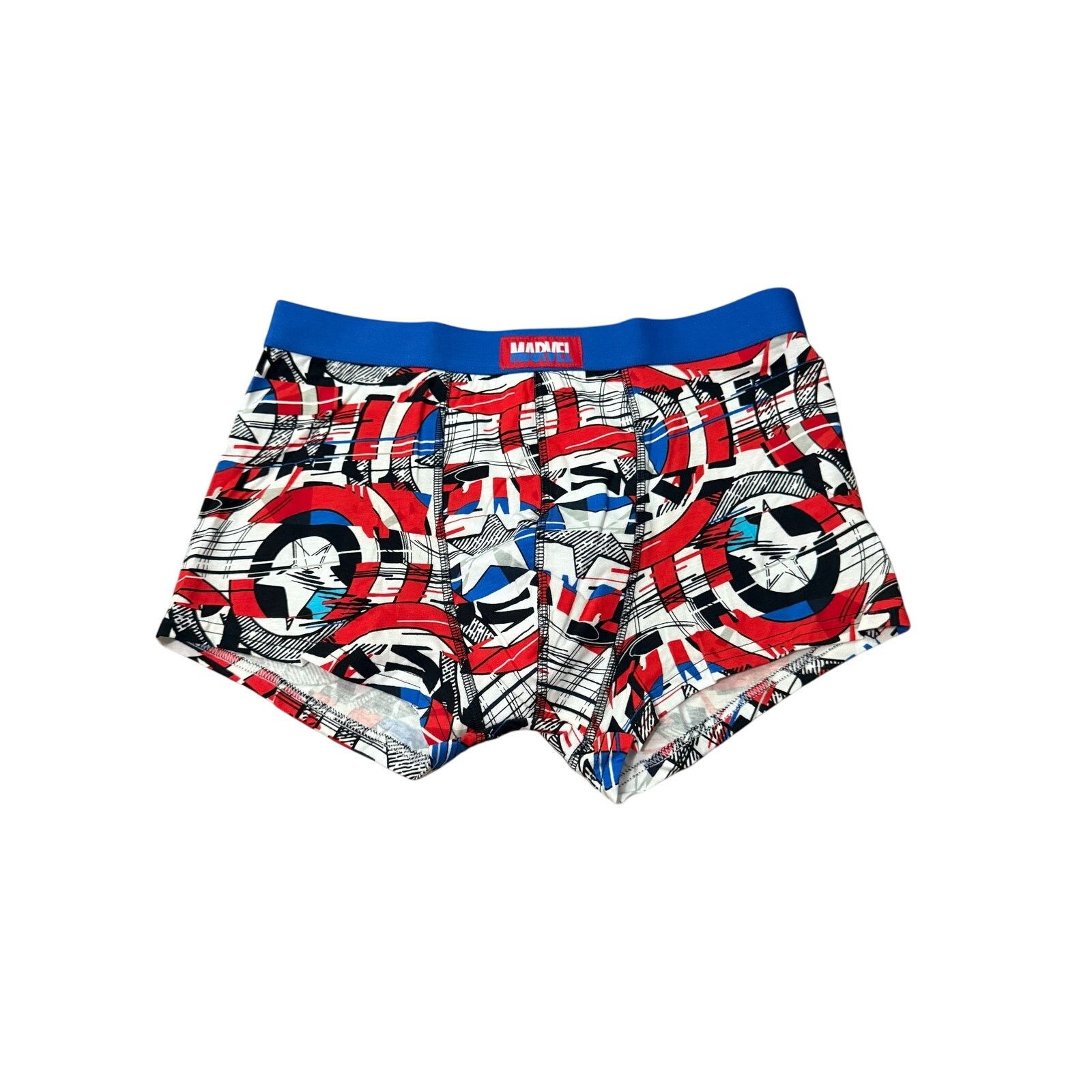 Marvel Comics Marvel Captain America Allover Shield Short Boxer Briefs L Size ONE SIZE - 1 Thumbnail