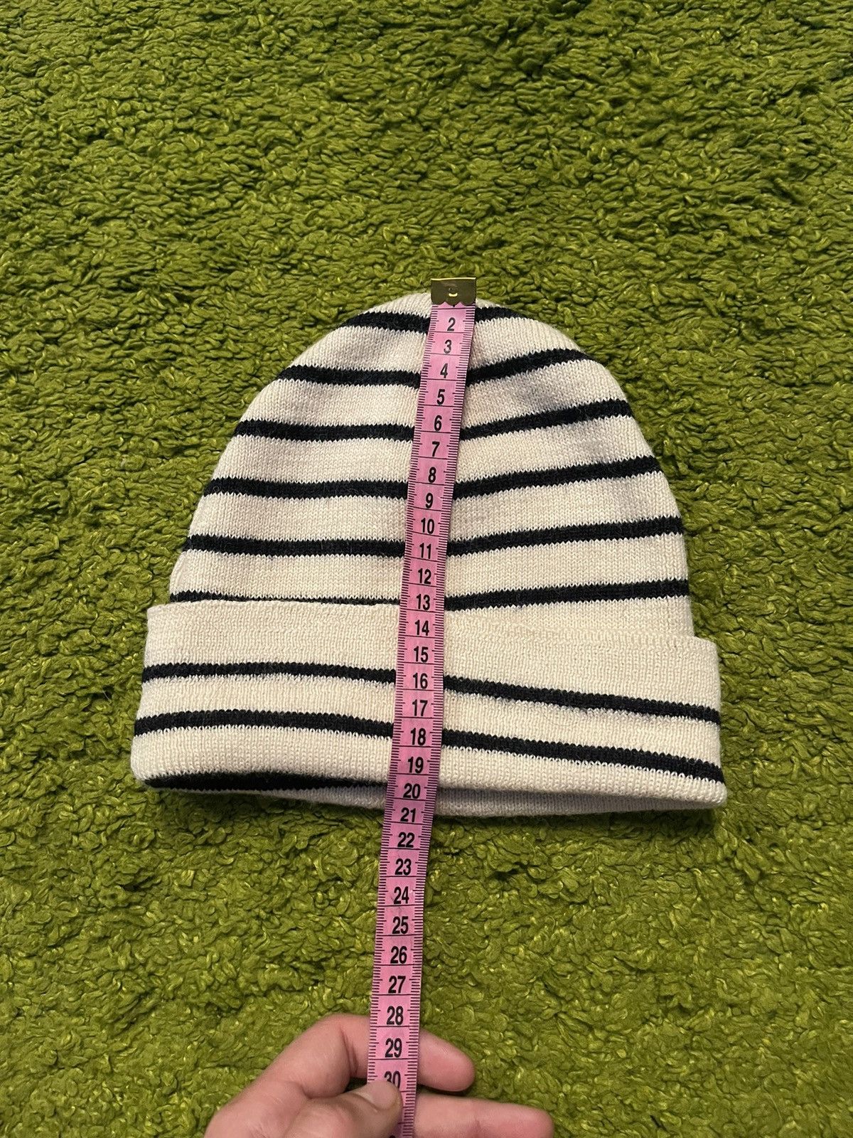 Saint James Saint James 1990s vintage 100% wool striped beanie hat Size 32 - 6 Thumbnail