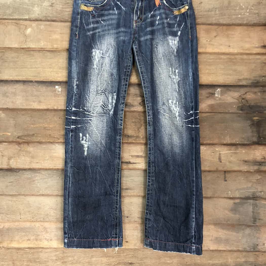 Japanese Brand DL Casse Jeans Blue distressed Denim Pants #4585 Size US 29 - 9 Thumbnail